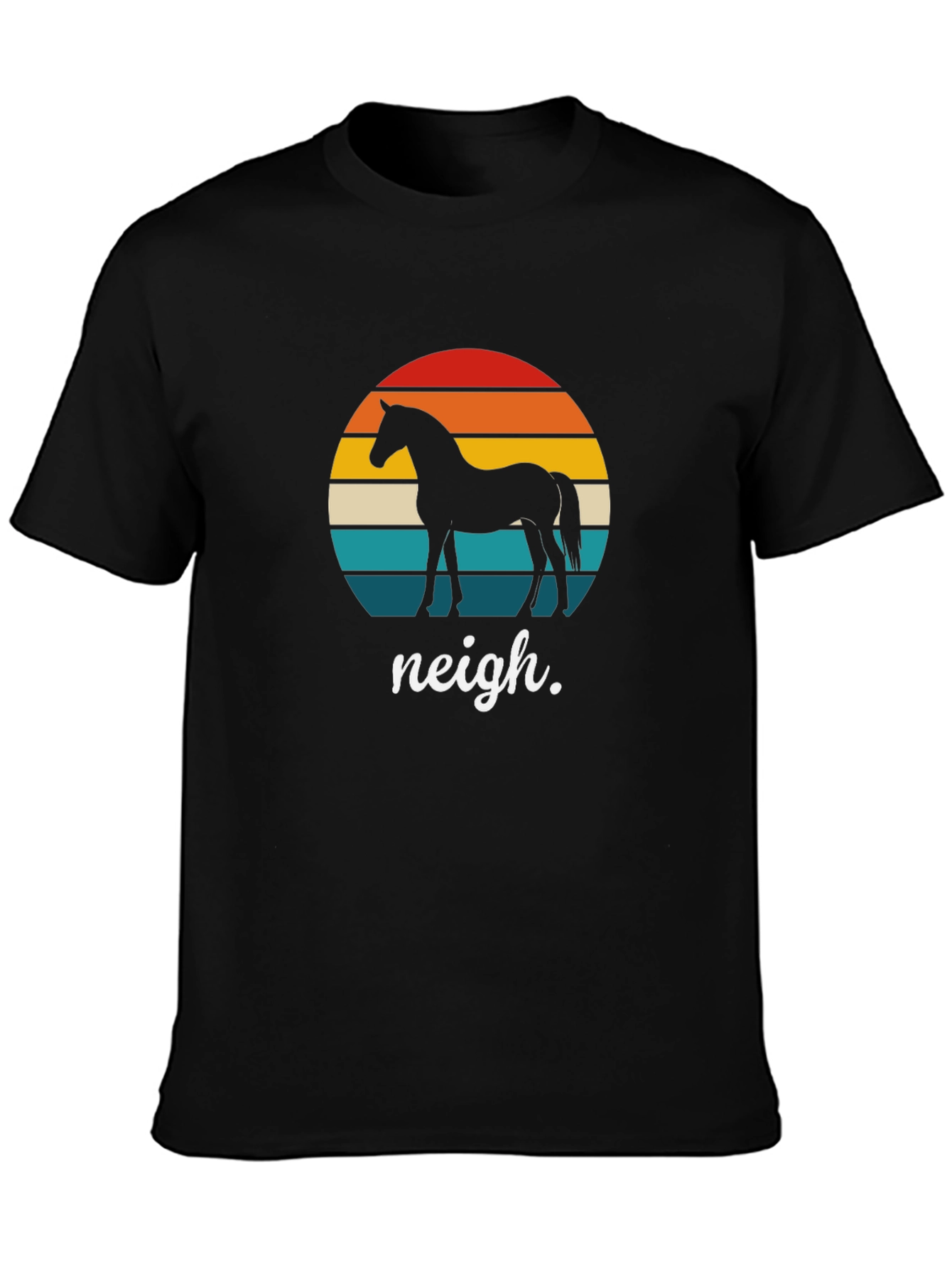 Retro Horse T-Shirt - Neigh Design