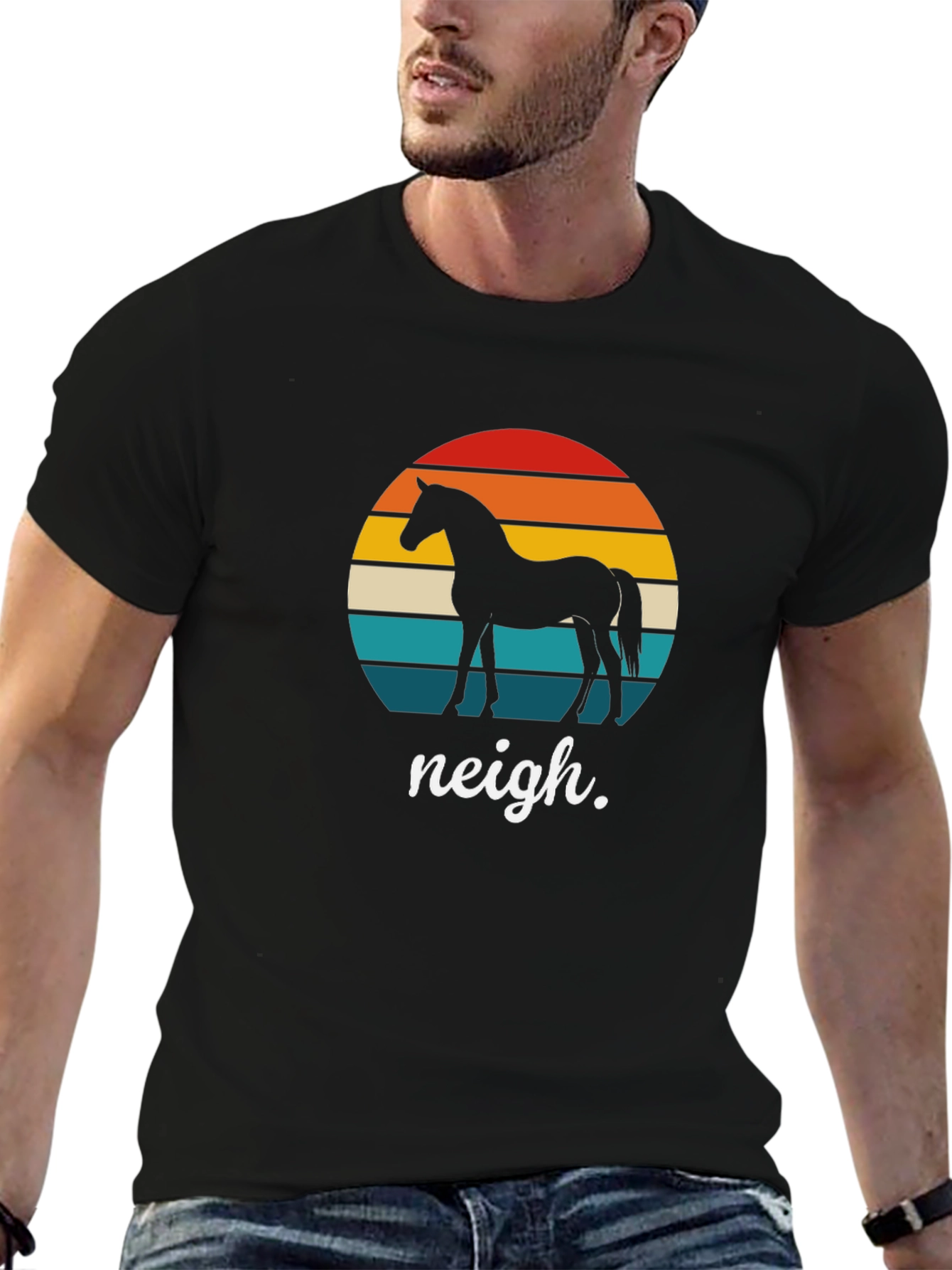 Retro Horse T-Shirt - Neigh Design