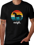 Retro Horse T-Shirt - Neigh Design