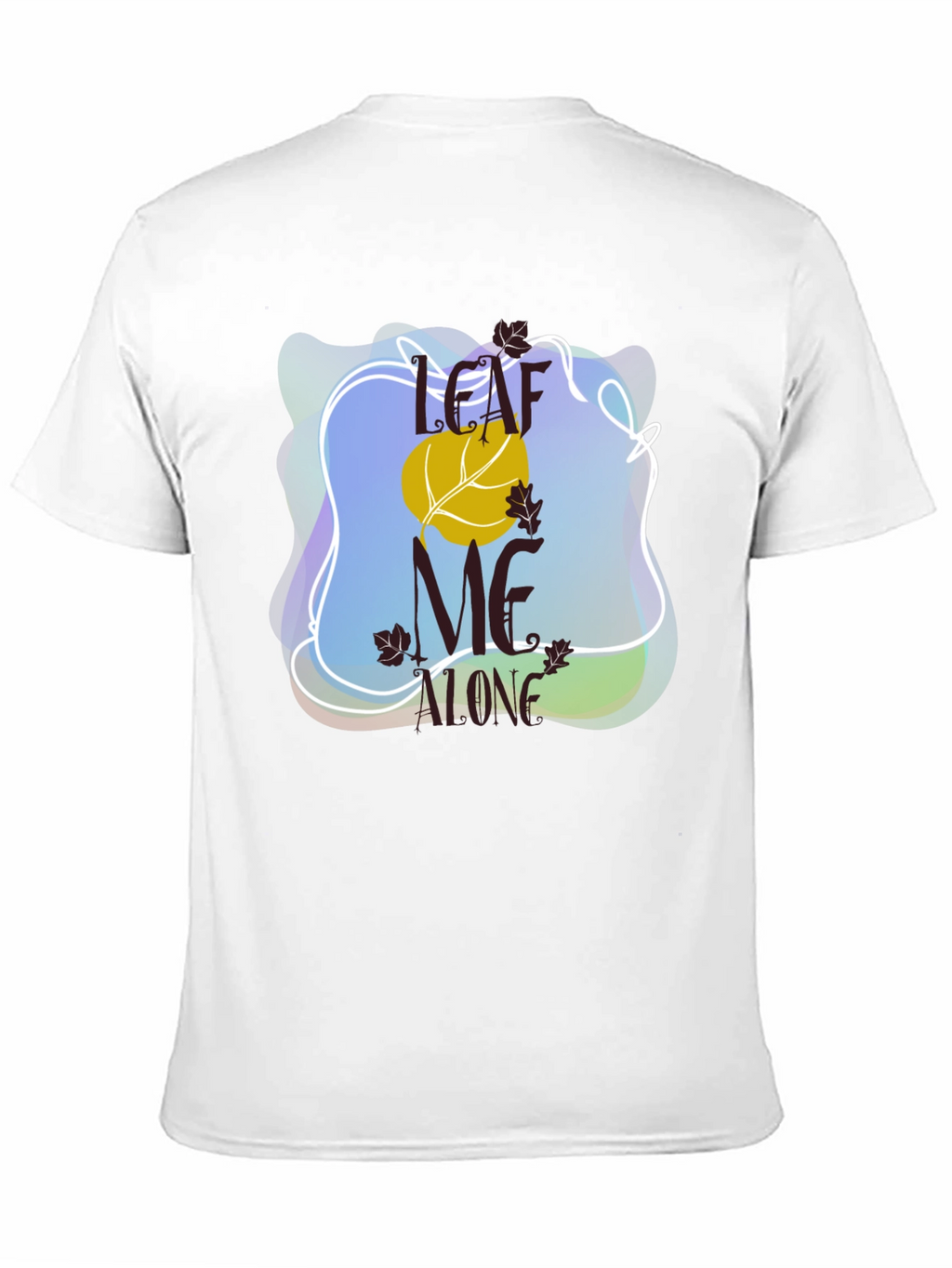 Leaf Me Alone Graphic Tee - Black