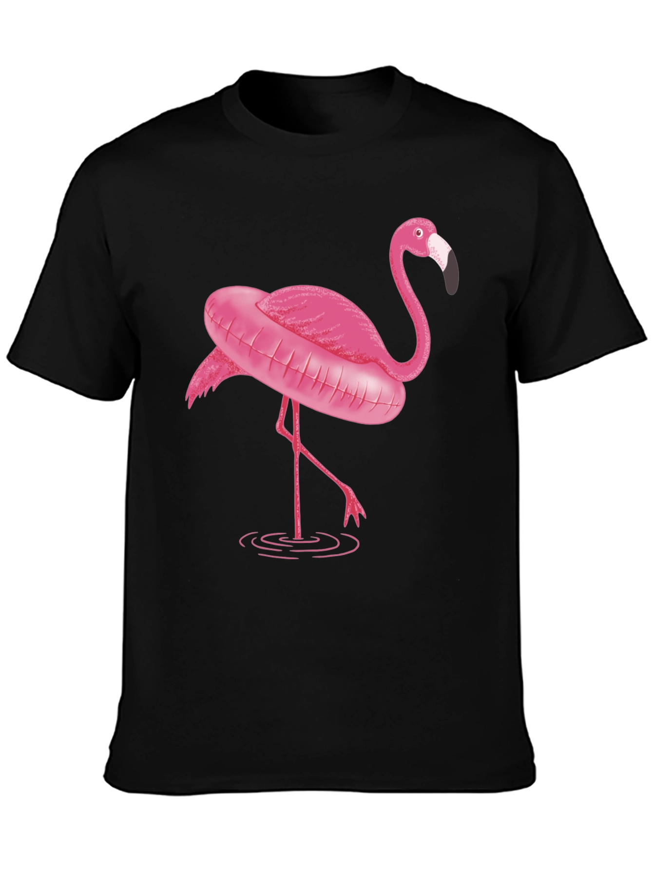 Flamingo T-Shirt - Black Graphic Tee