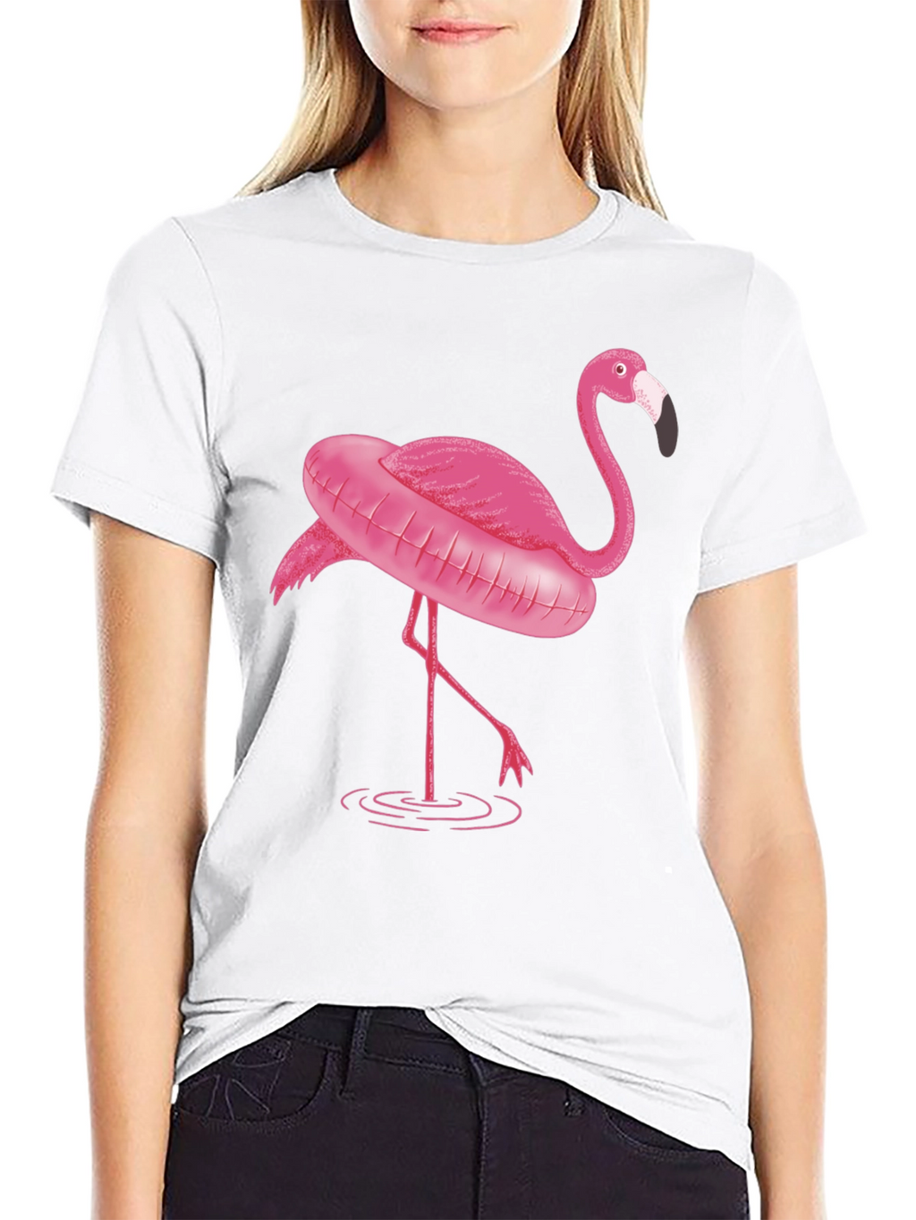 Flamingo T-Shirt - Black Graphic Tee
