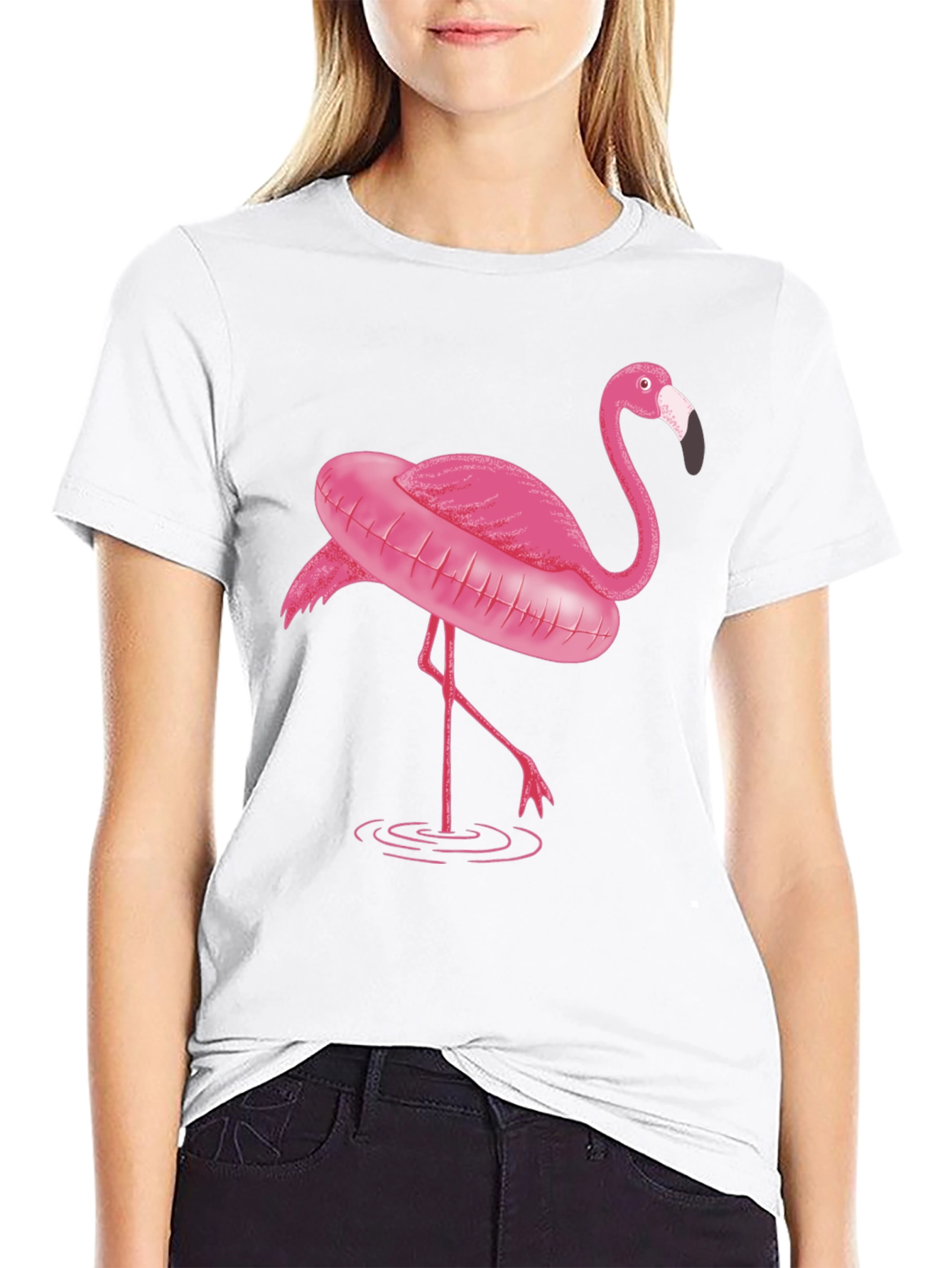Flamingo T-Shirt - Black Graphic Tee