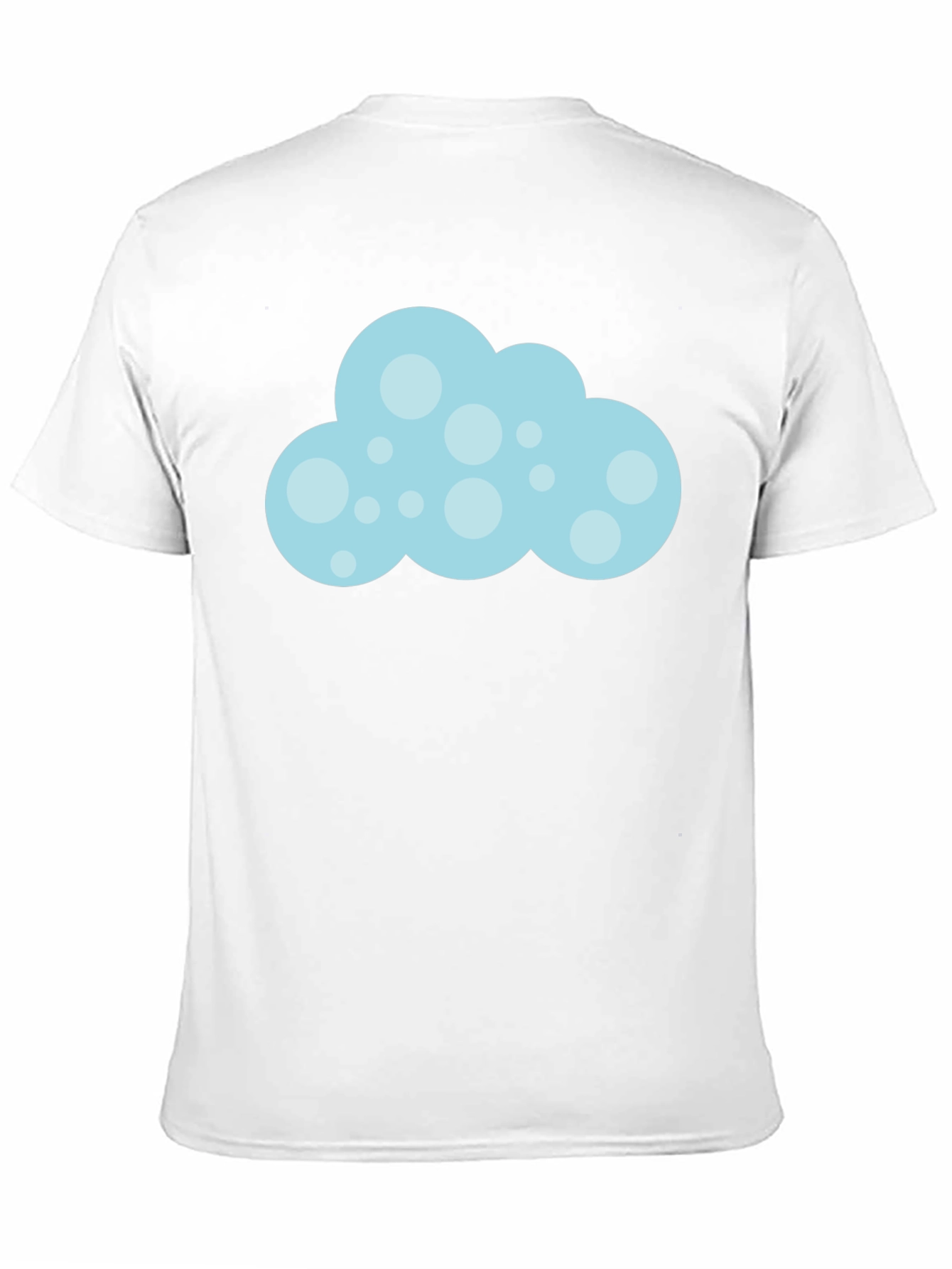 Fun Cloud Graphic Black T-Shirt