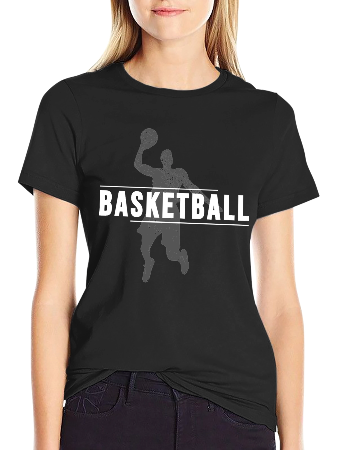 Basketball Graphic T-Shirt Sporty Style