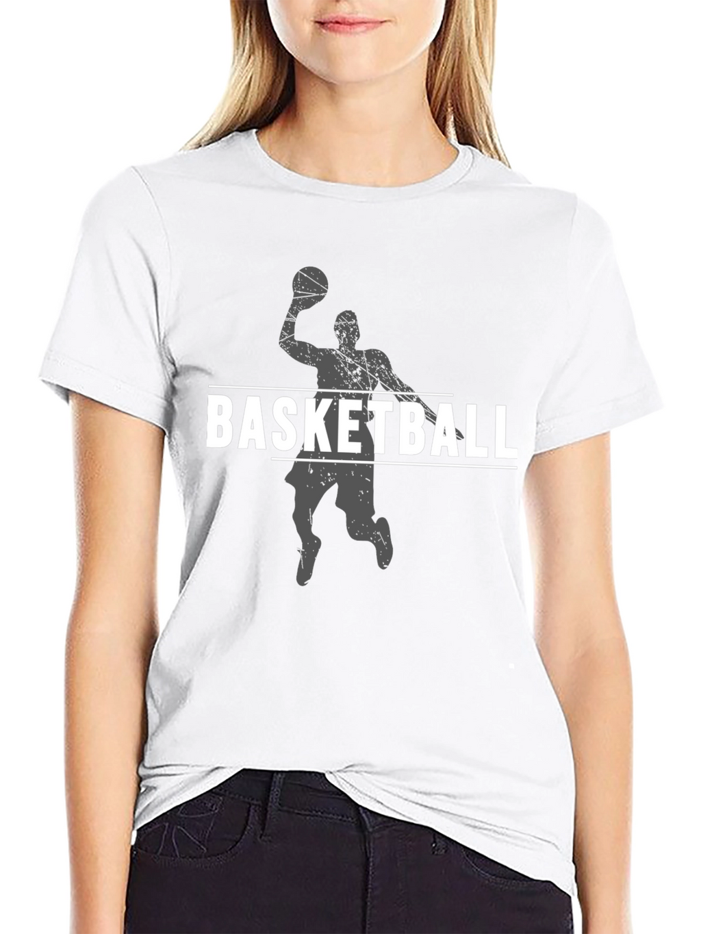 Basketball Graphic T-Shirt Sporty Style