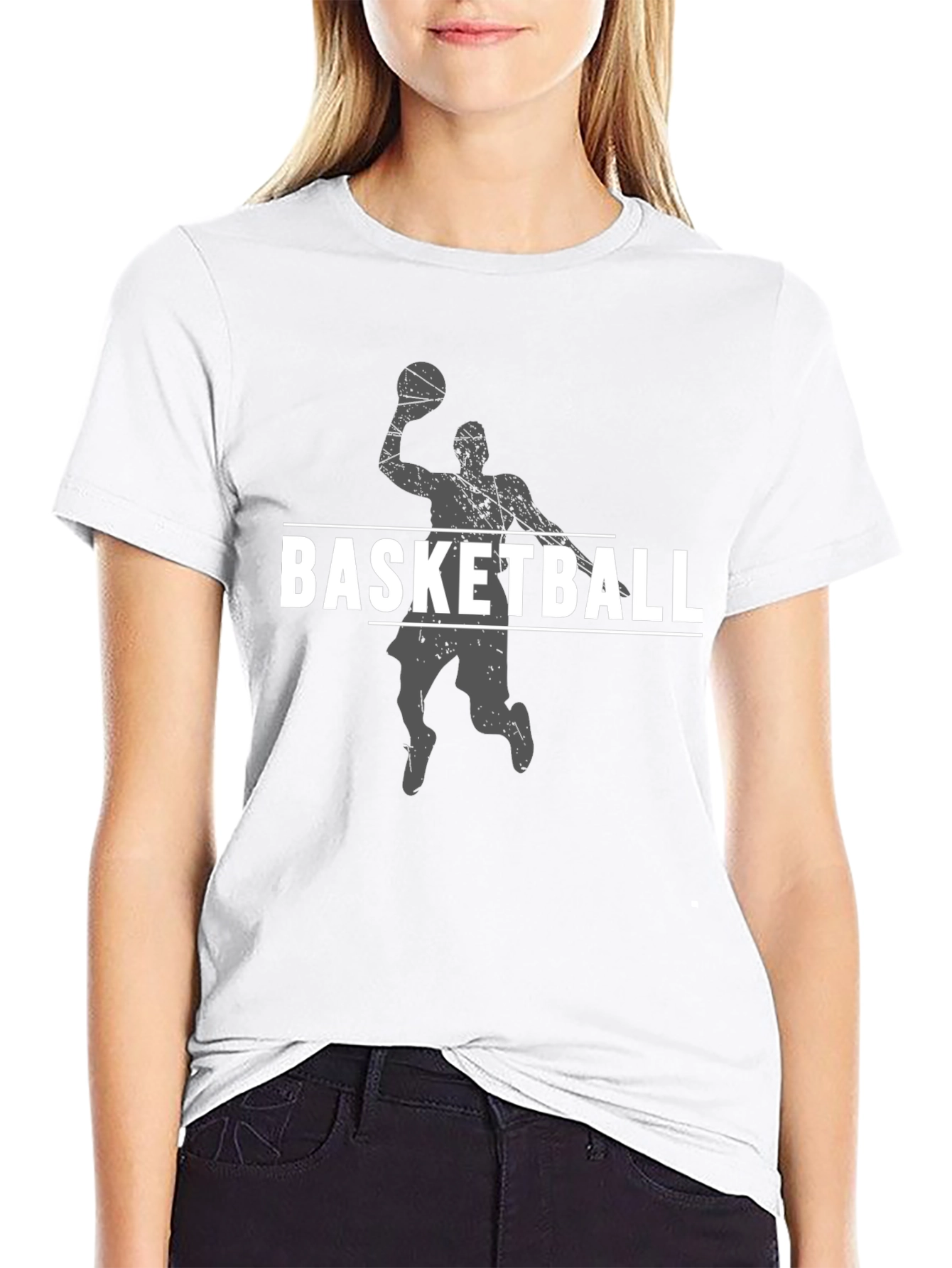 Basketball Graphic T-Shirt Sporty Style