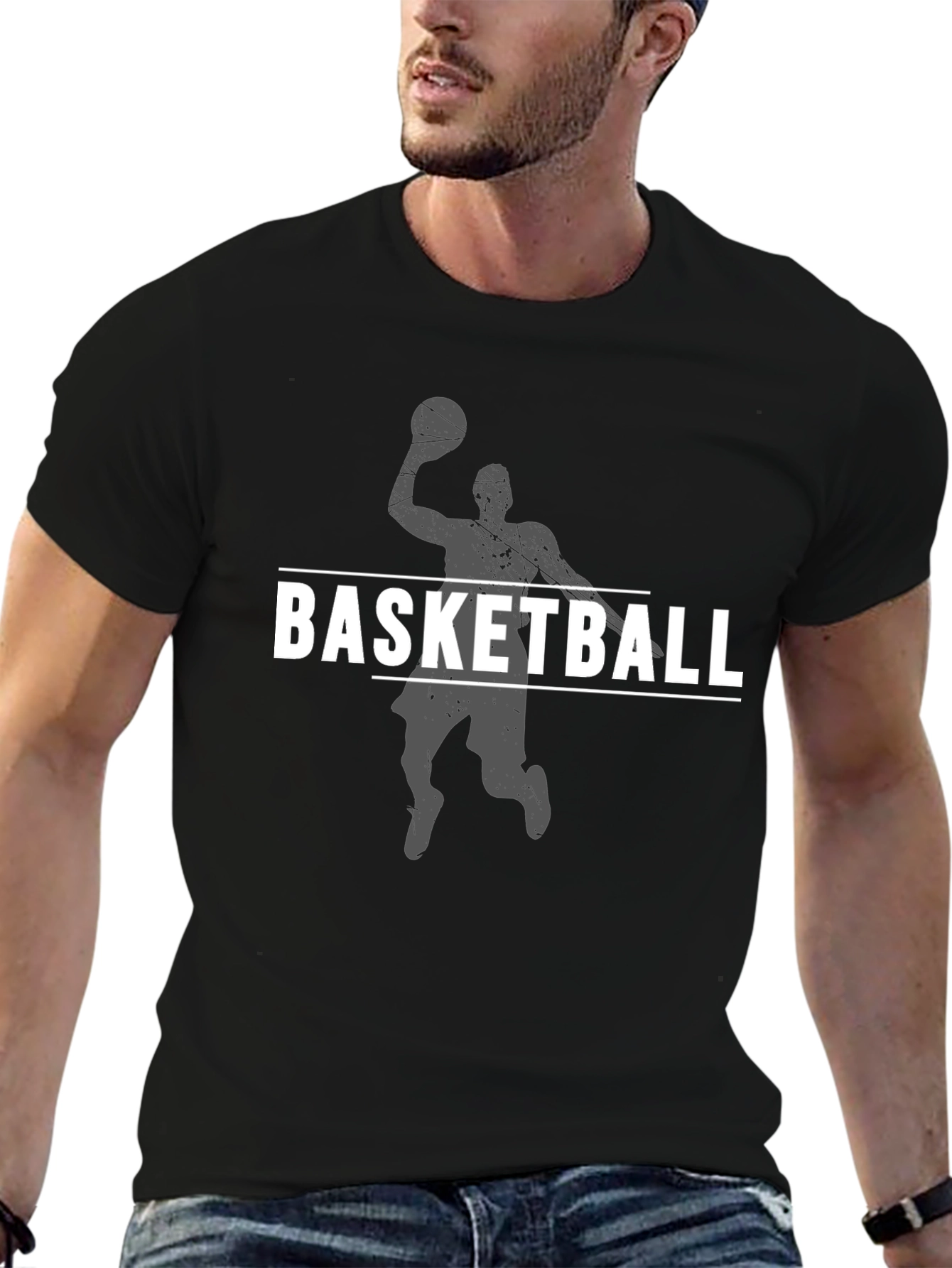 Basketball Graphic T-Shirt Sporty Style