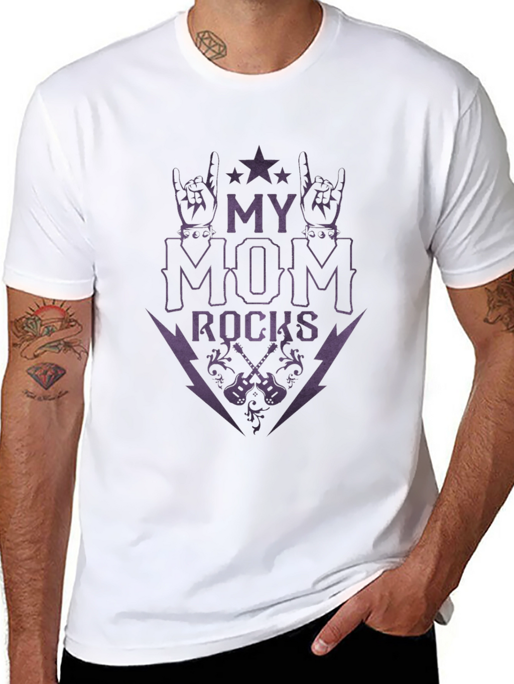 My Mom Rocks Graphic T-Shirt