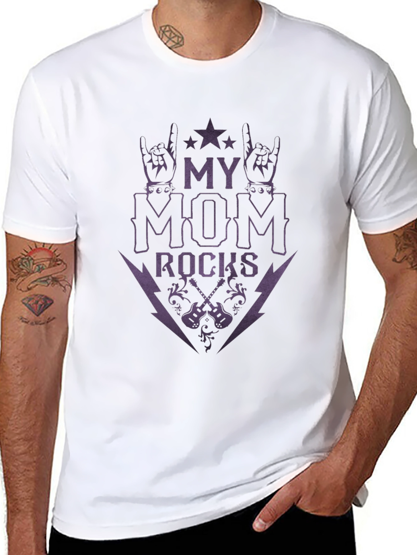 My Mom Rocks Graphic T-Shirt