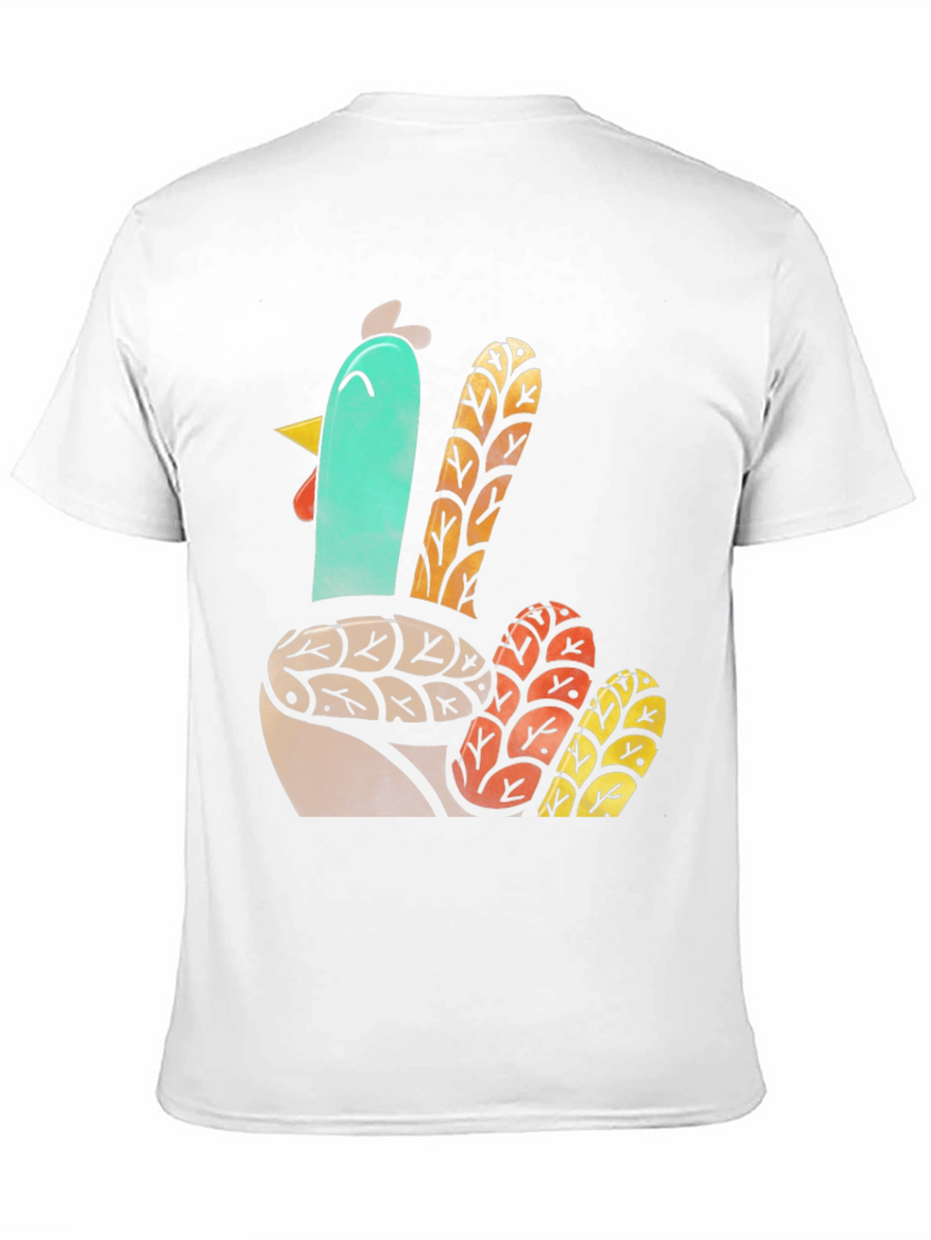 Thanksgiving Turkey Graphic Tee - Black Cotton T-Shirt