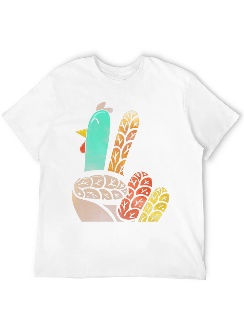 Thanksgiving Turkey Graphic Tee - Black Cotton T-Shirt