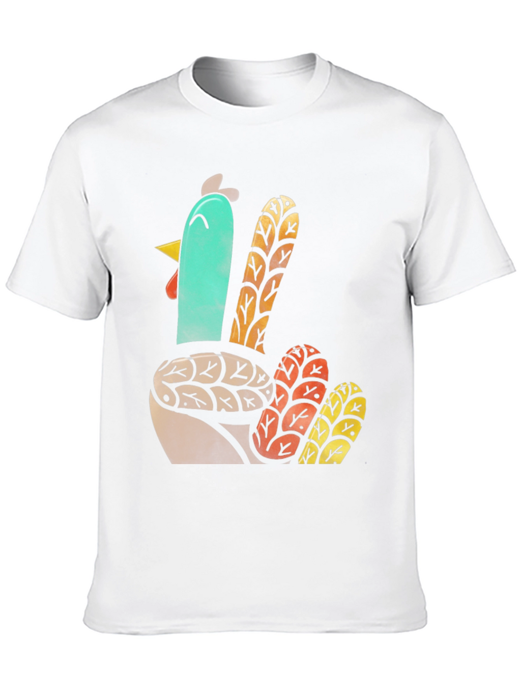 Thanksgiving Turkey Graphic Tee - Black Cotton T-Shirt