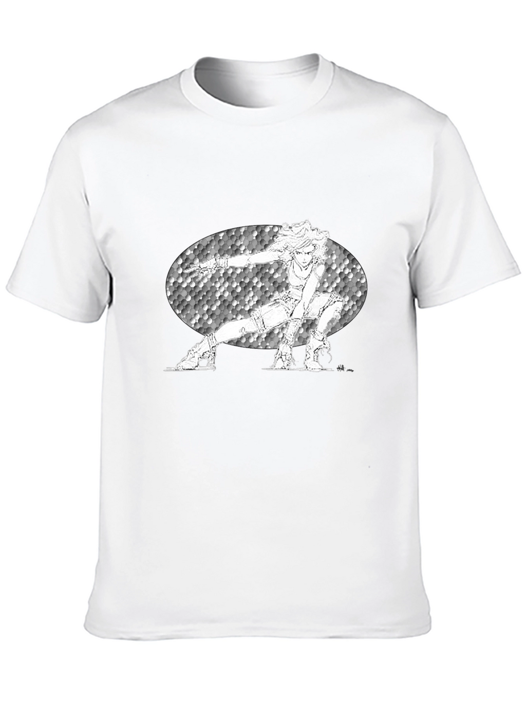 Anime Character Graphic Black T-Shirt