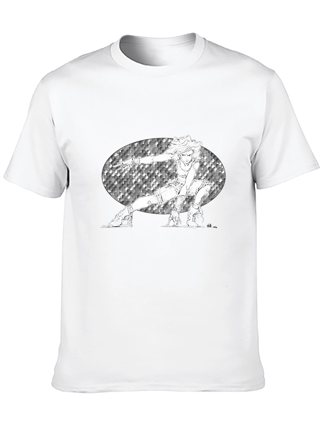 Anime Character Graphic Black T-Shirt