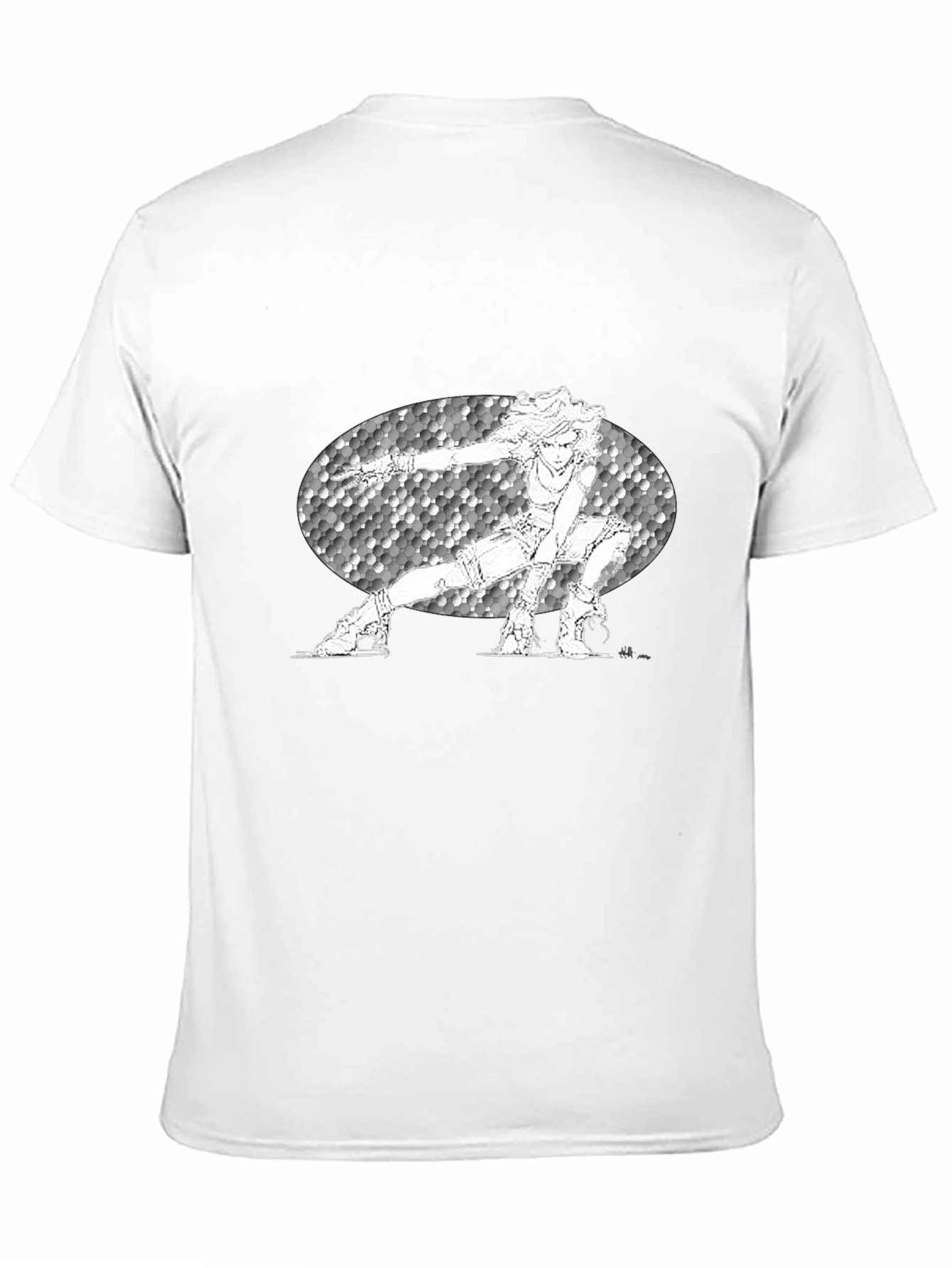 Anime Character Graphic Black T-Shirt
