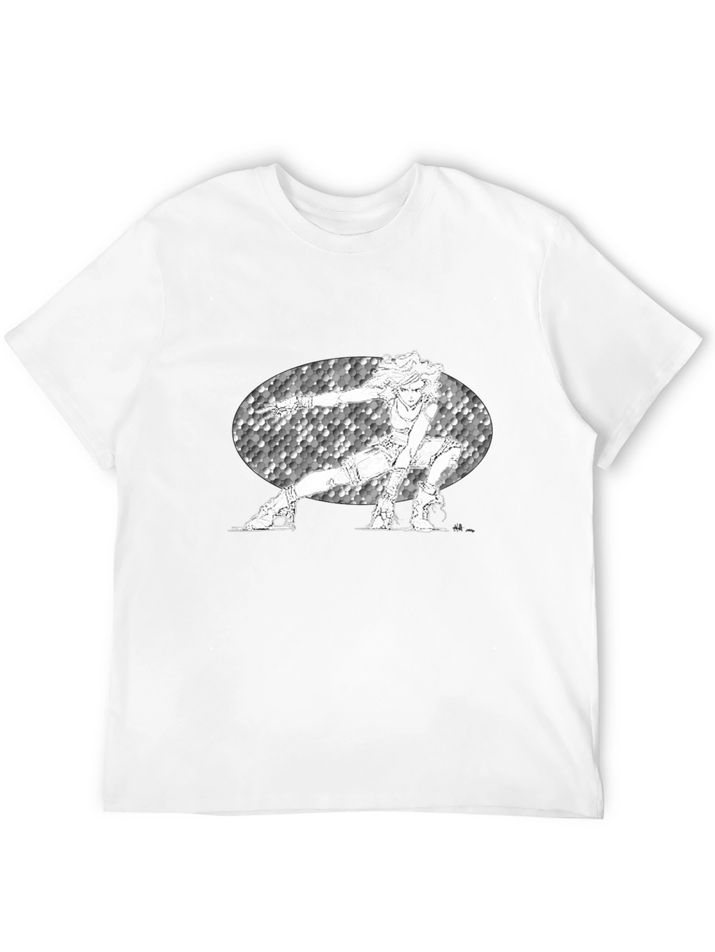 Anime Character Graphic Black T-Shirt