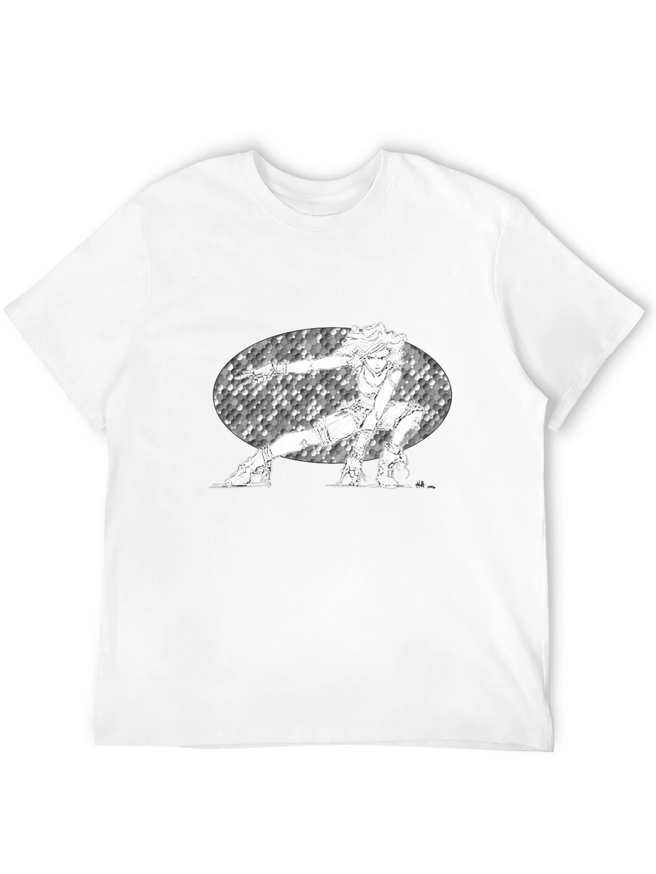 Anime Character Graphic Black T-Shirt