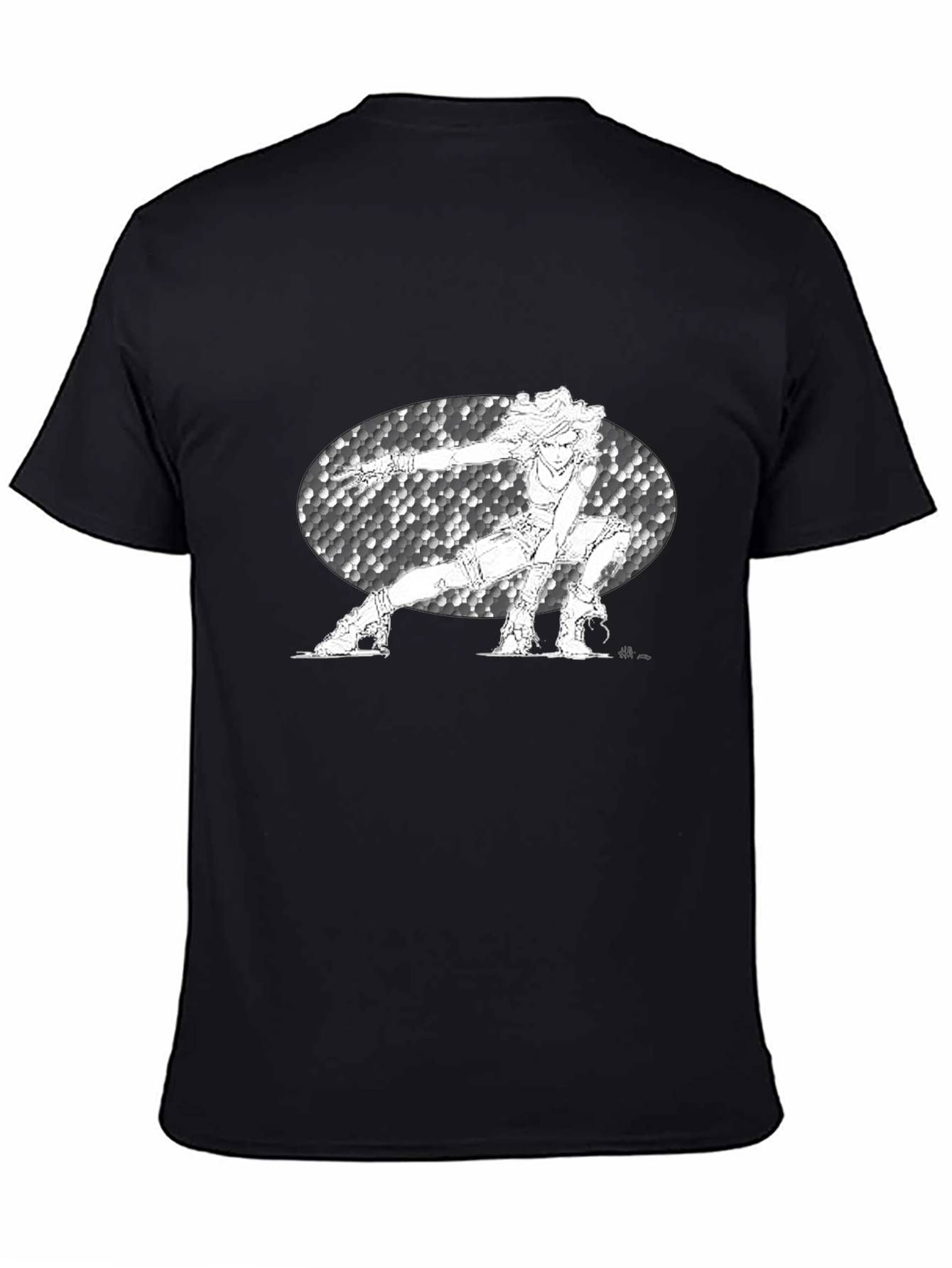Anime Character Graphic Black T-Shirt