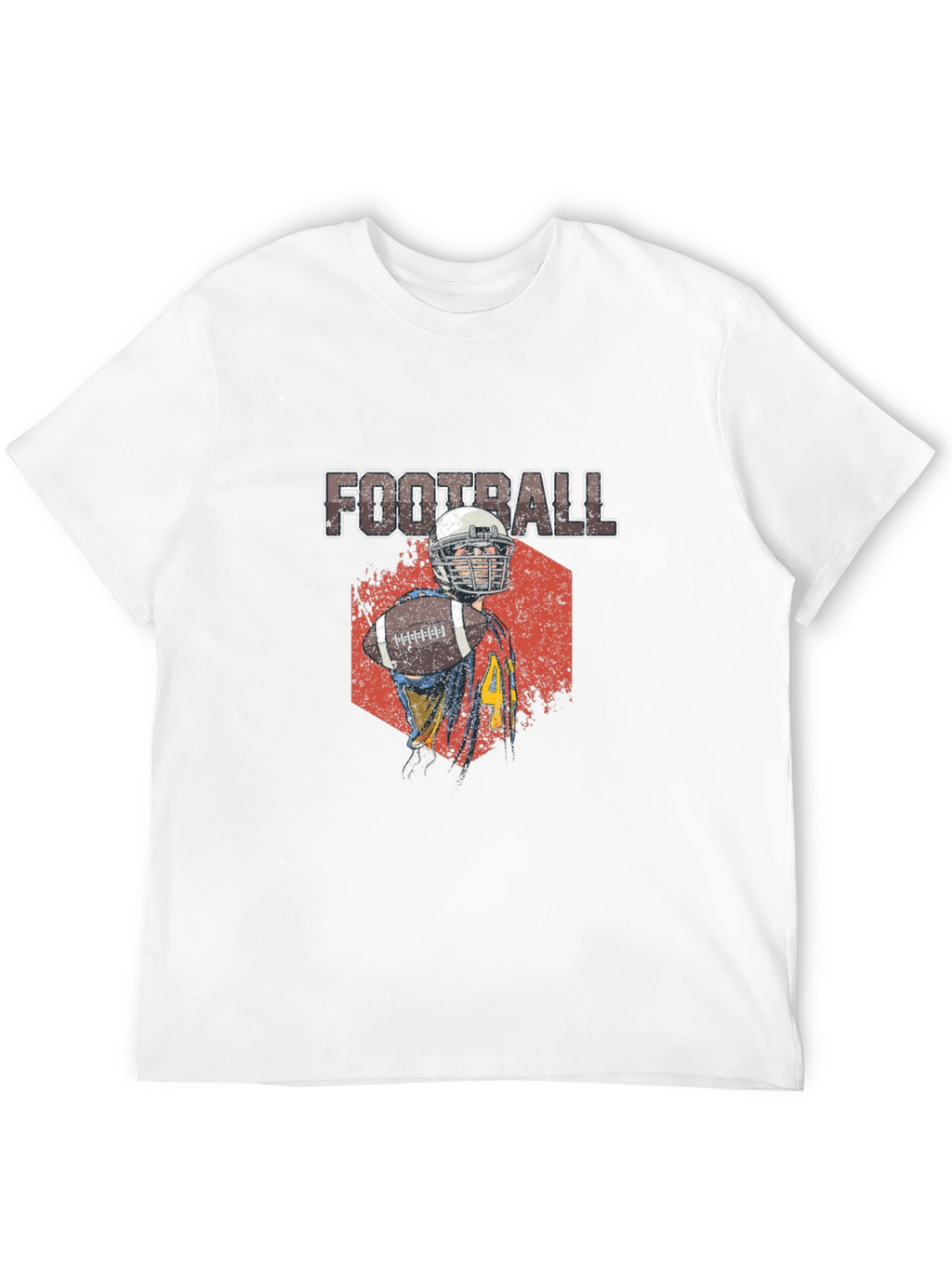 Football Player Graphic T-Shirt