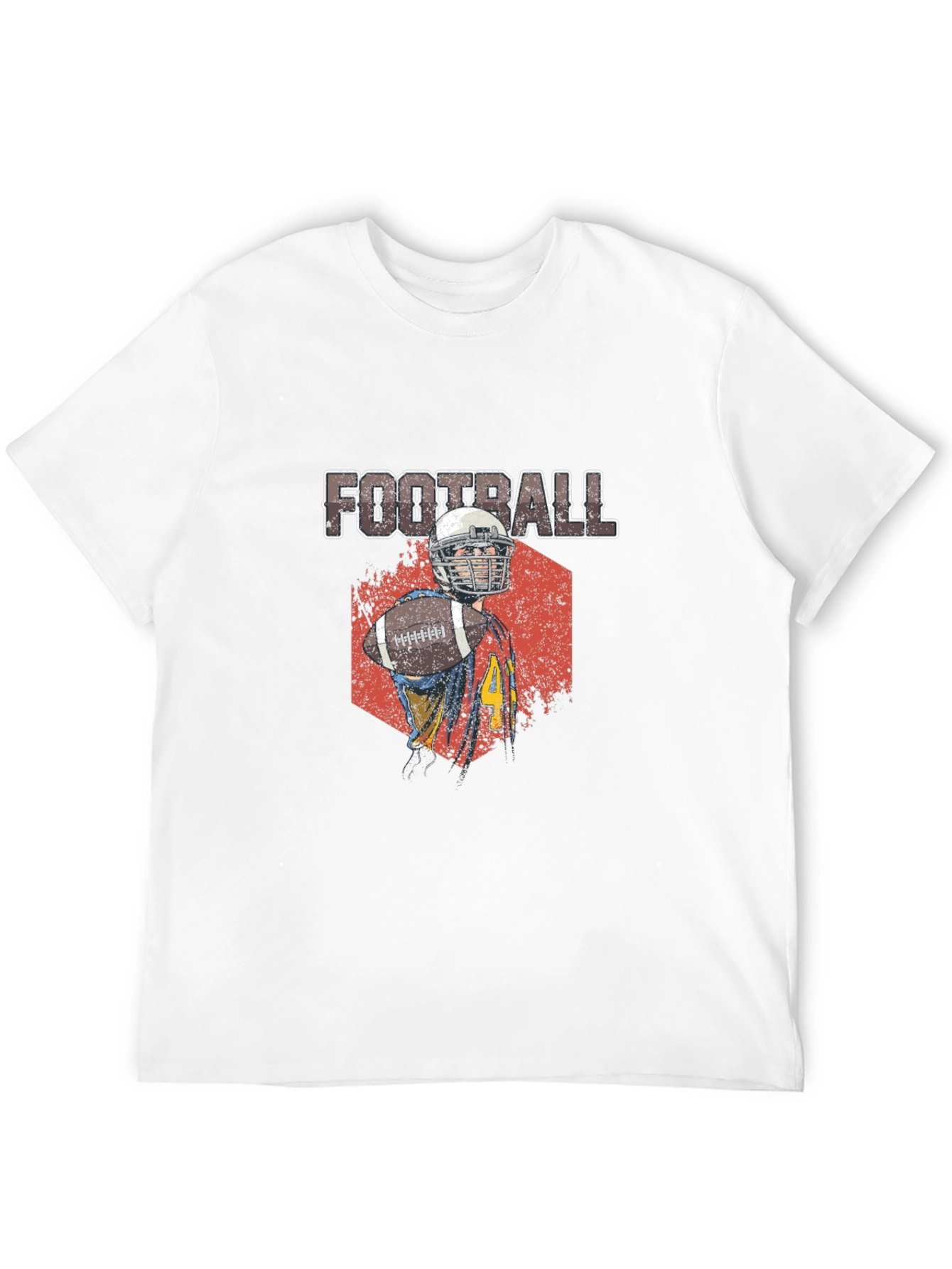 Football Player Graphic T-Shirt