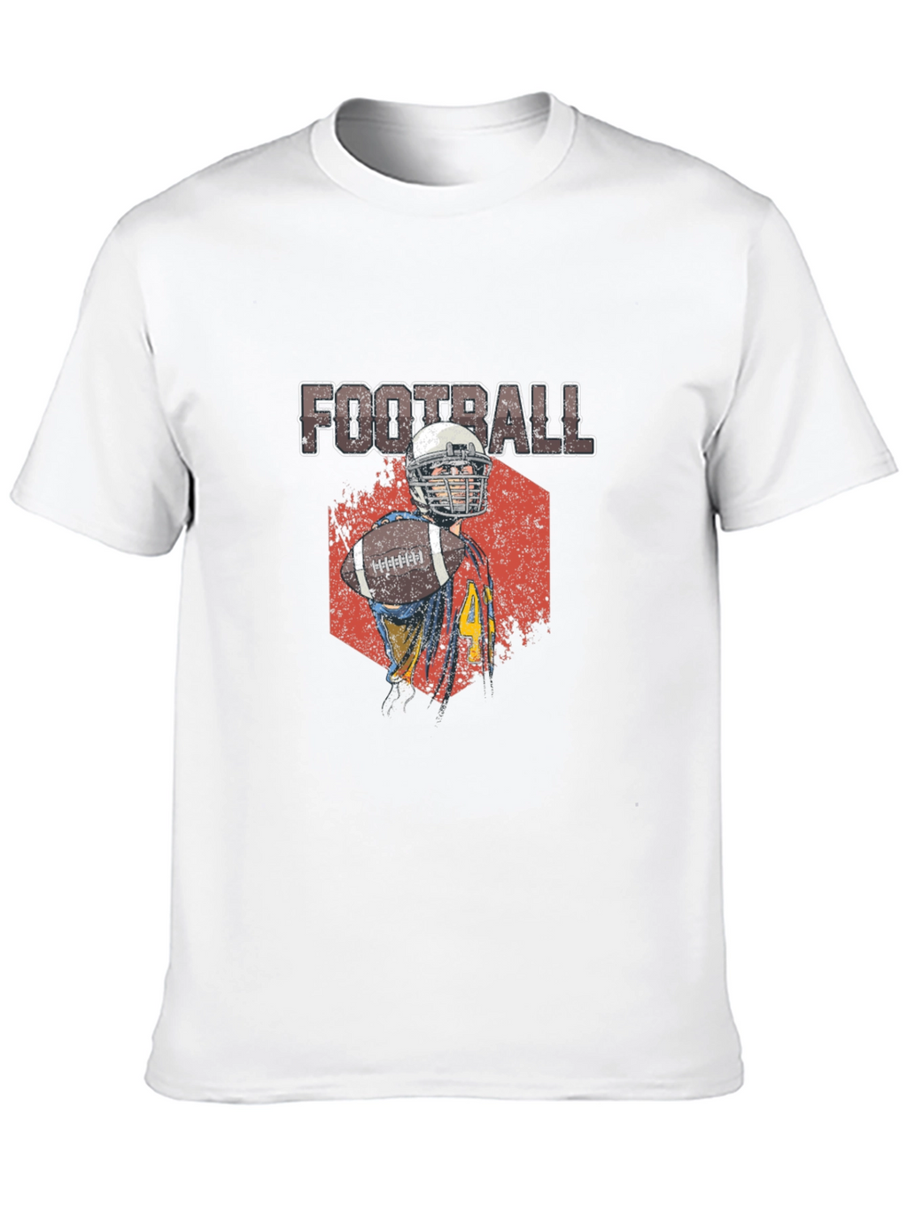 Football Player Graphic T-Shirt