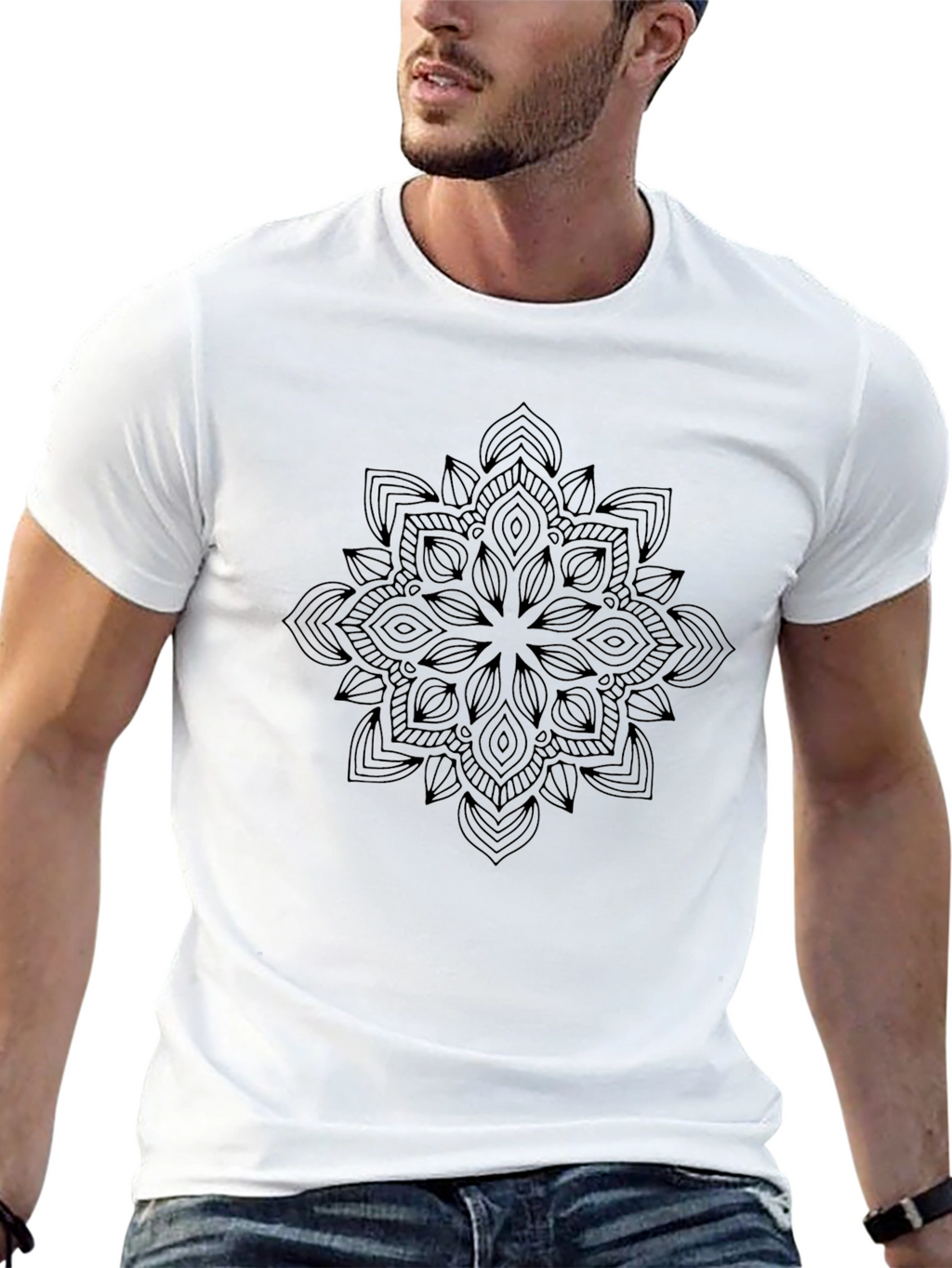 Mandala Black T-Shirt - Stylish Graphic Tee