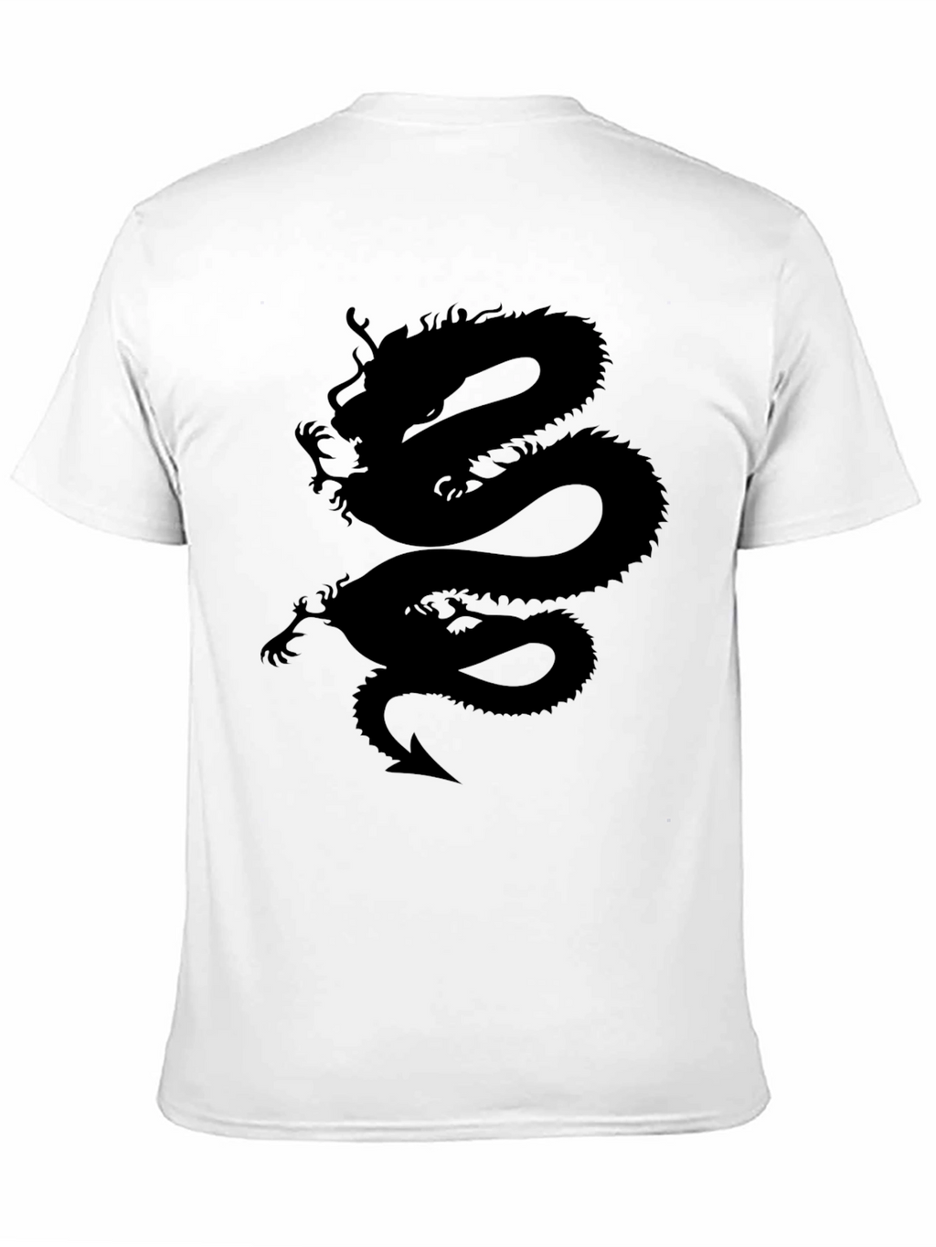 Dragon Graphic Tee - Black Cotton T-Shirt