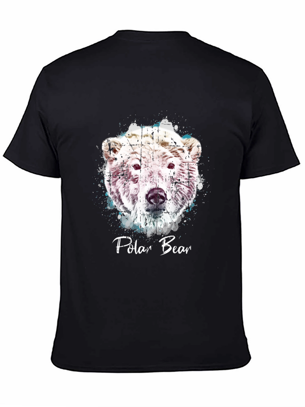 Polar Bear Graphic Print Crew Neck T-Shirt