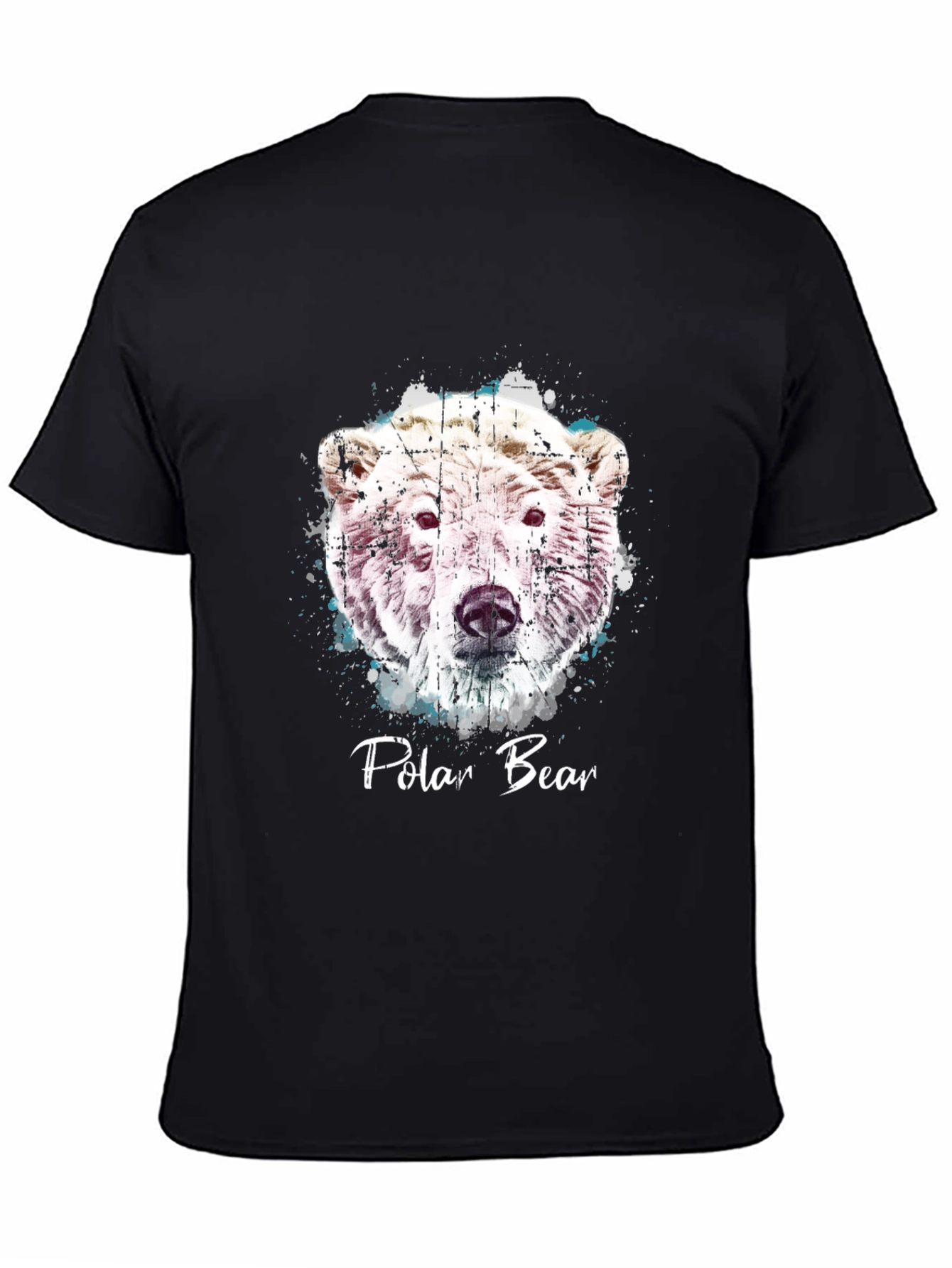 Polar Bear Graphic Print Crew Neck T-Shirt