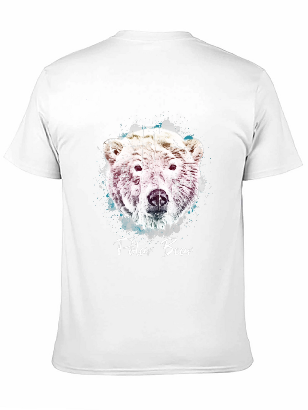 Polar Bear Graphic Print Crew Neck T-Shirt