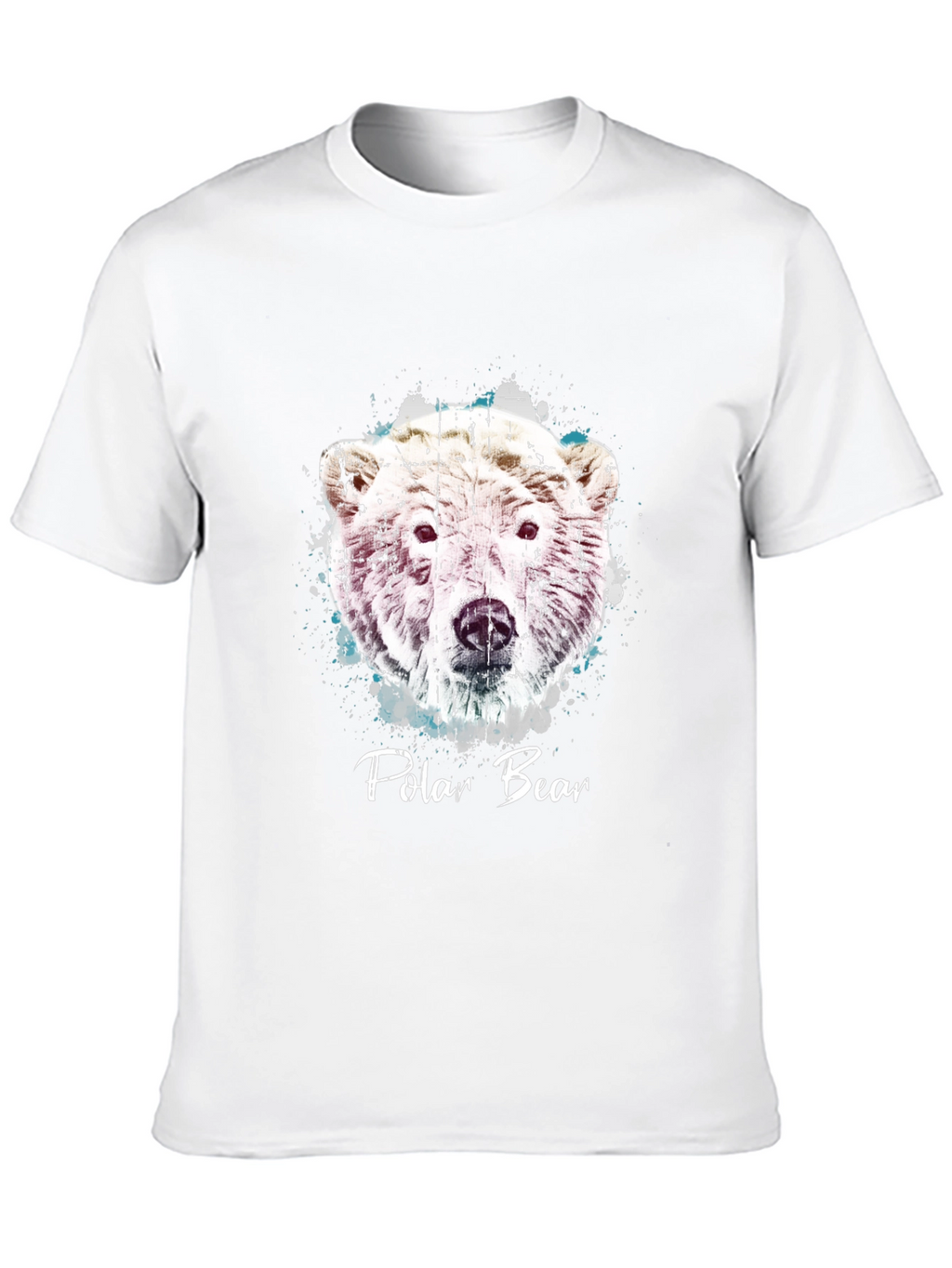 Polar Bear Graphic Print Crew Neck T-Shirt