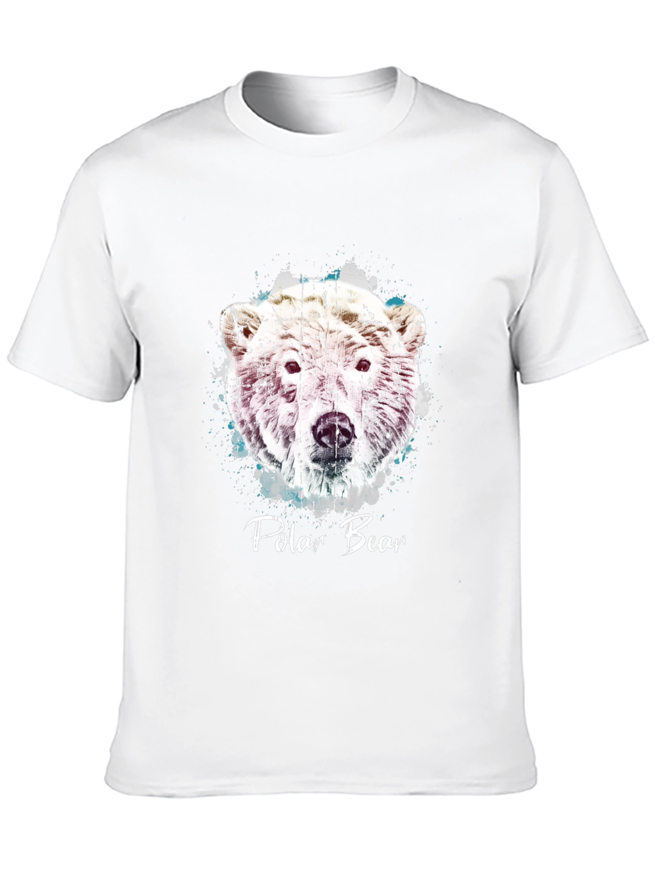 Polar Bear Graphic Print Crew Neck T-Shirt