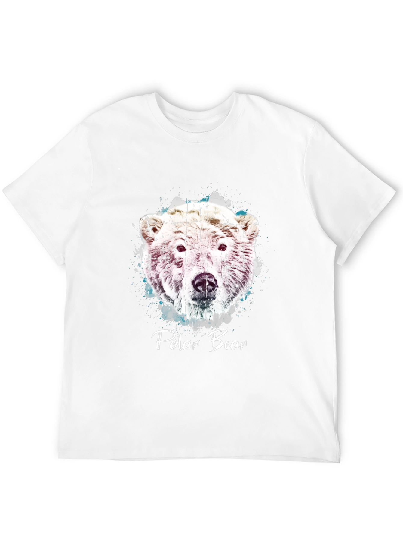 Polar Bear Graphic Print Crew Neck T-Shirt