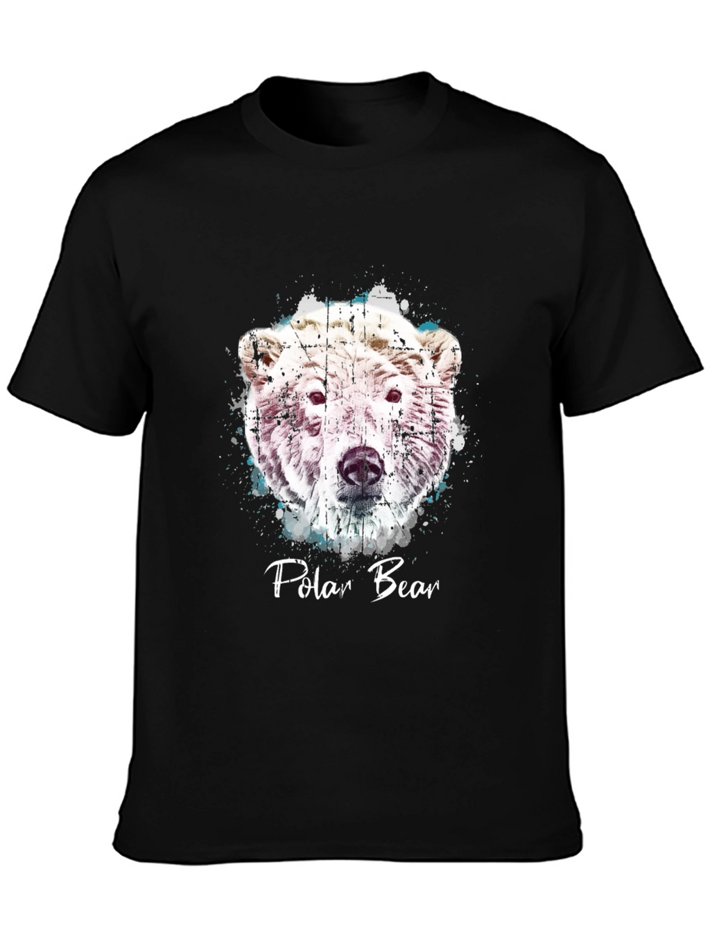 Polar Bear Graphic Print Crew Neck T-Shirt