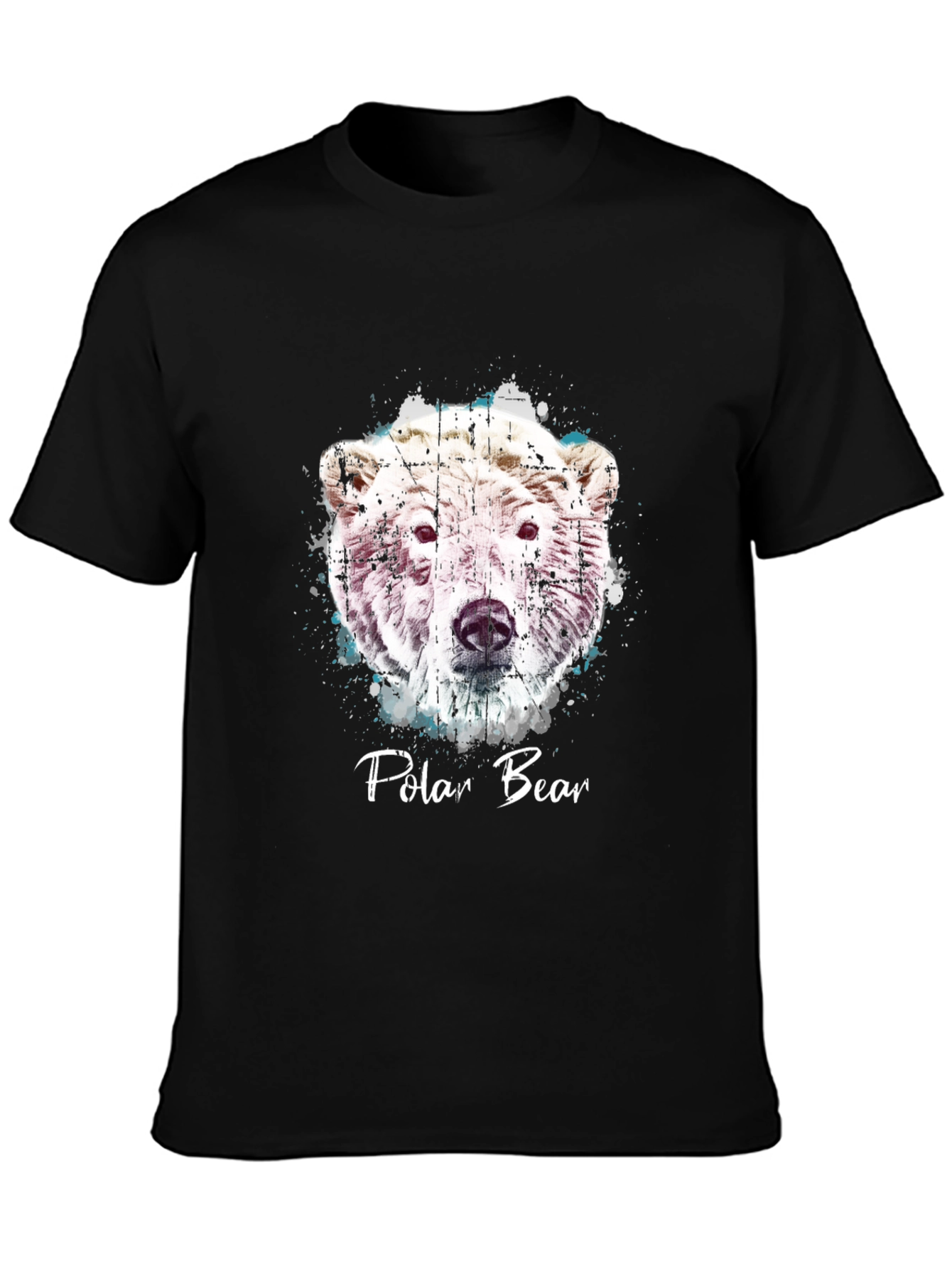 Polar Bear Graphic Print Crew Neck T-Shirt