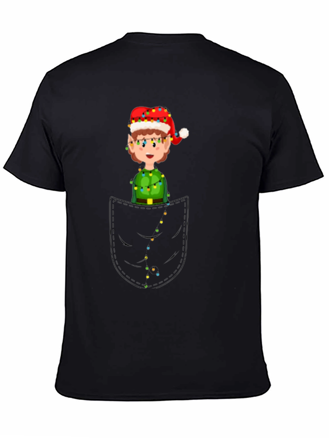 Elf in Pocket Graphic Tee - Holiday Fun