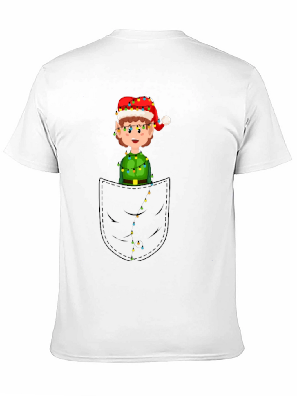 Elf in Pocket Graphic Tee - Holiday Fun