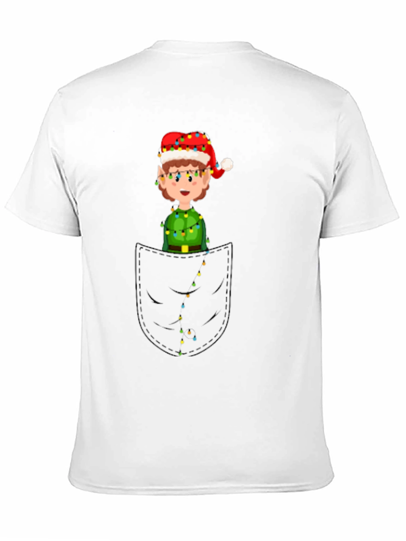 Elf in Pocket Graphic Tee - Holiday Fun