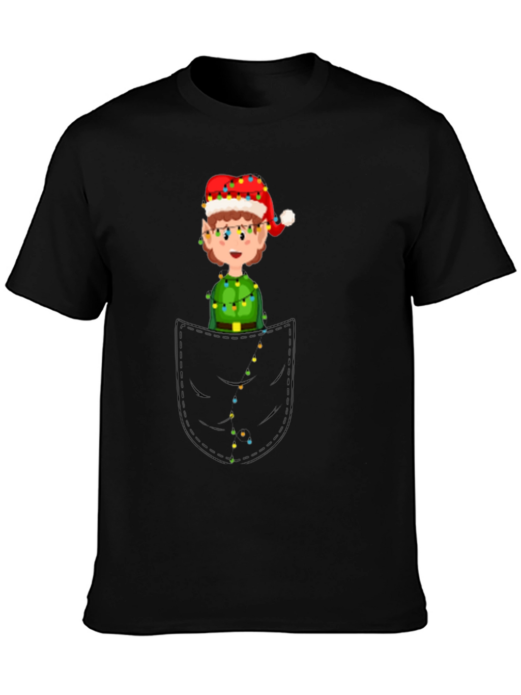 Elf in Pocket Graphic Tee - Holiday Fun