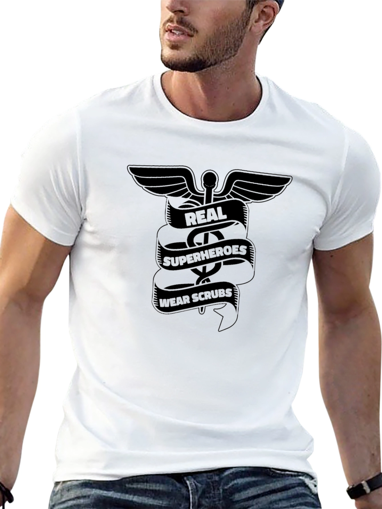 Real Superheroes Wear Scrubs T-Shirt