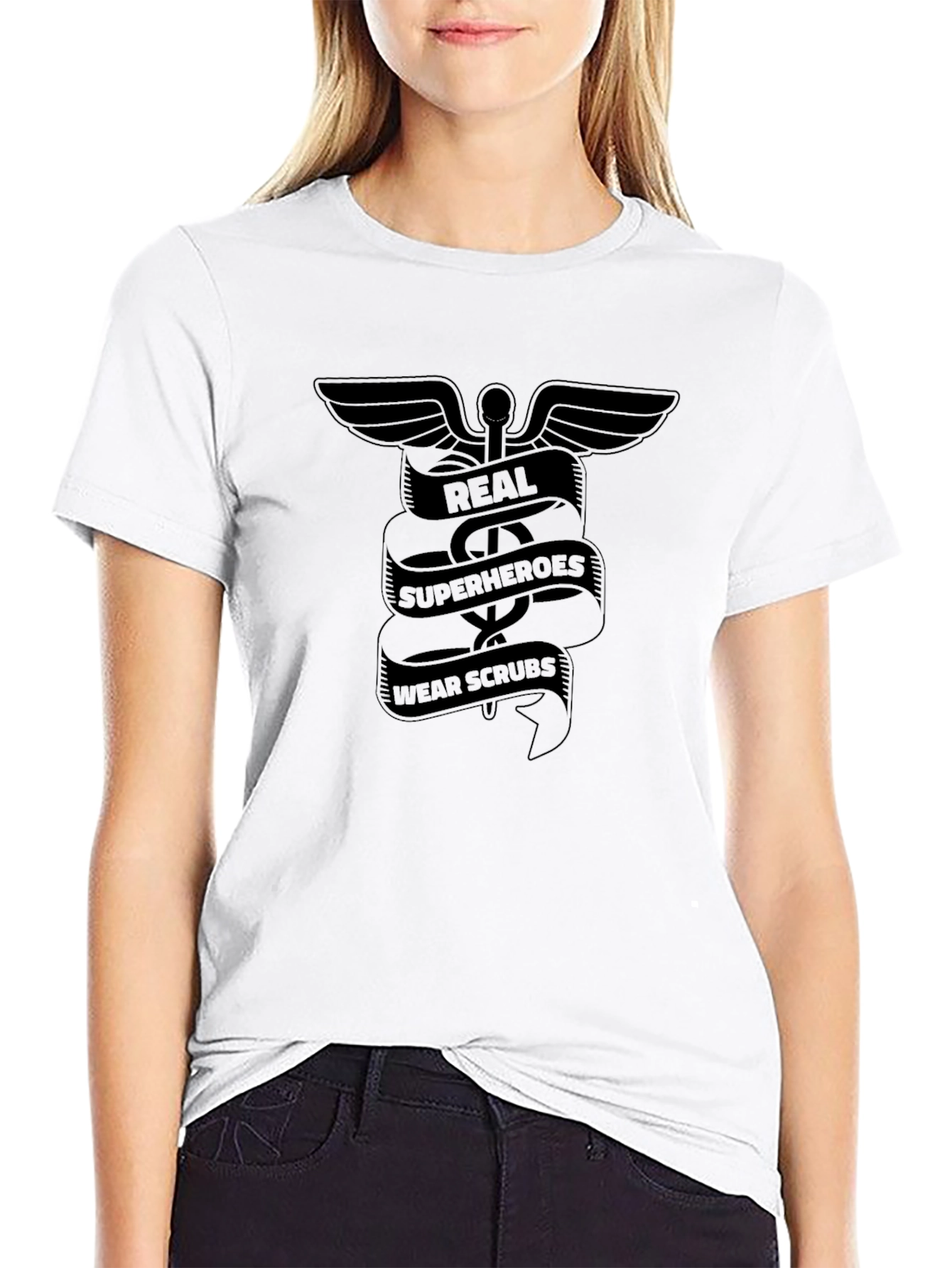 Real Superheroes Wear Scrubs T-Shirt