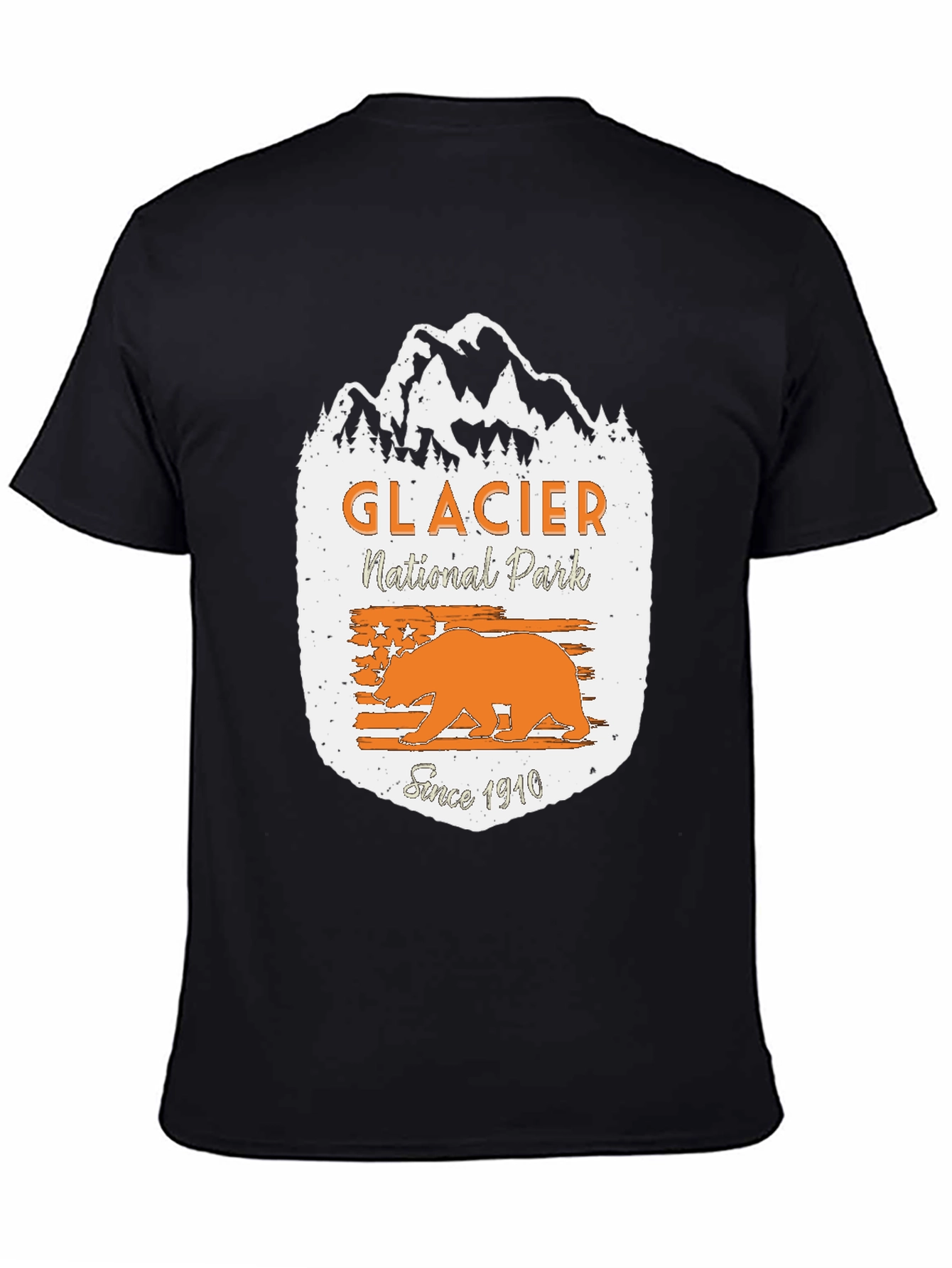 Glacier National Park T-Shirt - Vintage Bear Design