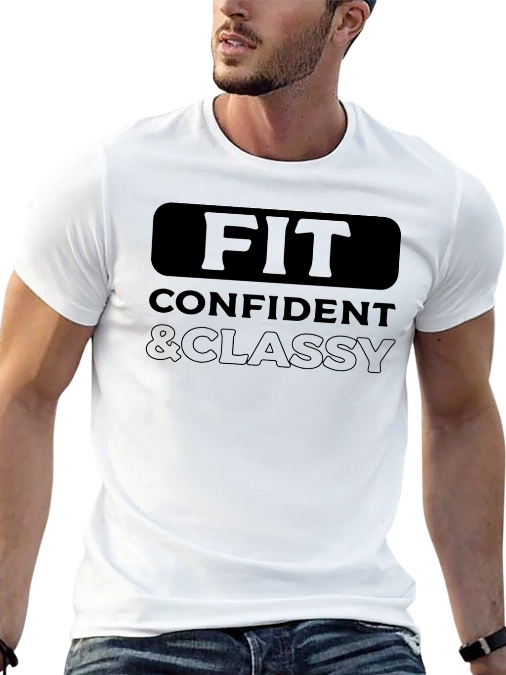 Fit Confident & Classy Graphic T-Shirt