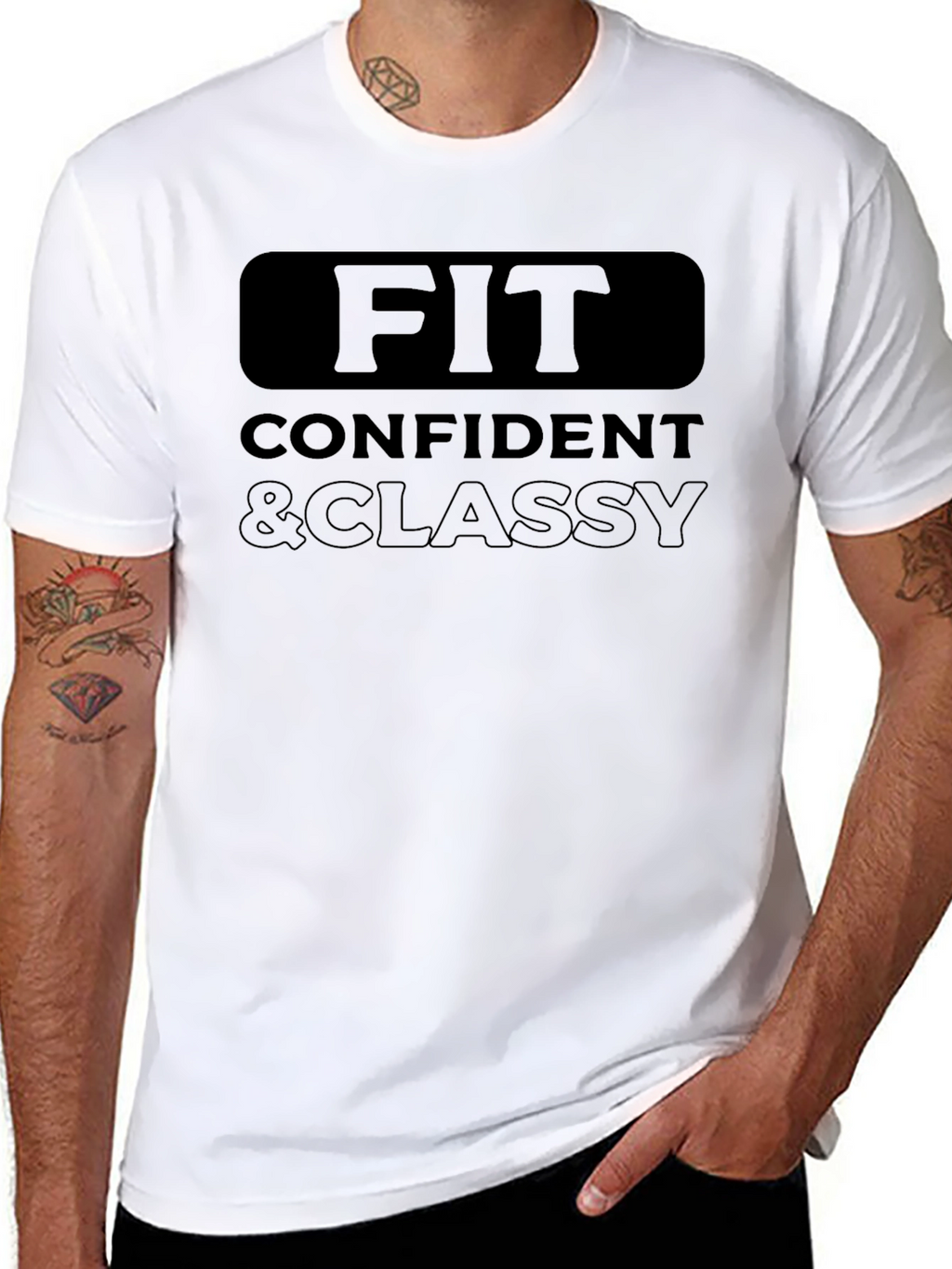 Fit Confident & Classy Graphic T-Shirt