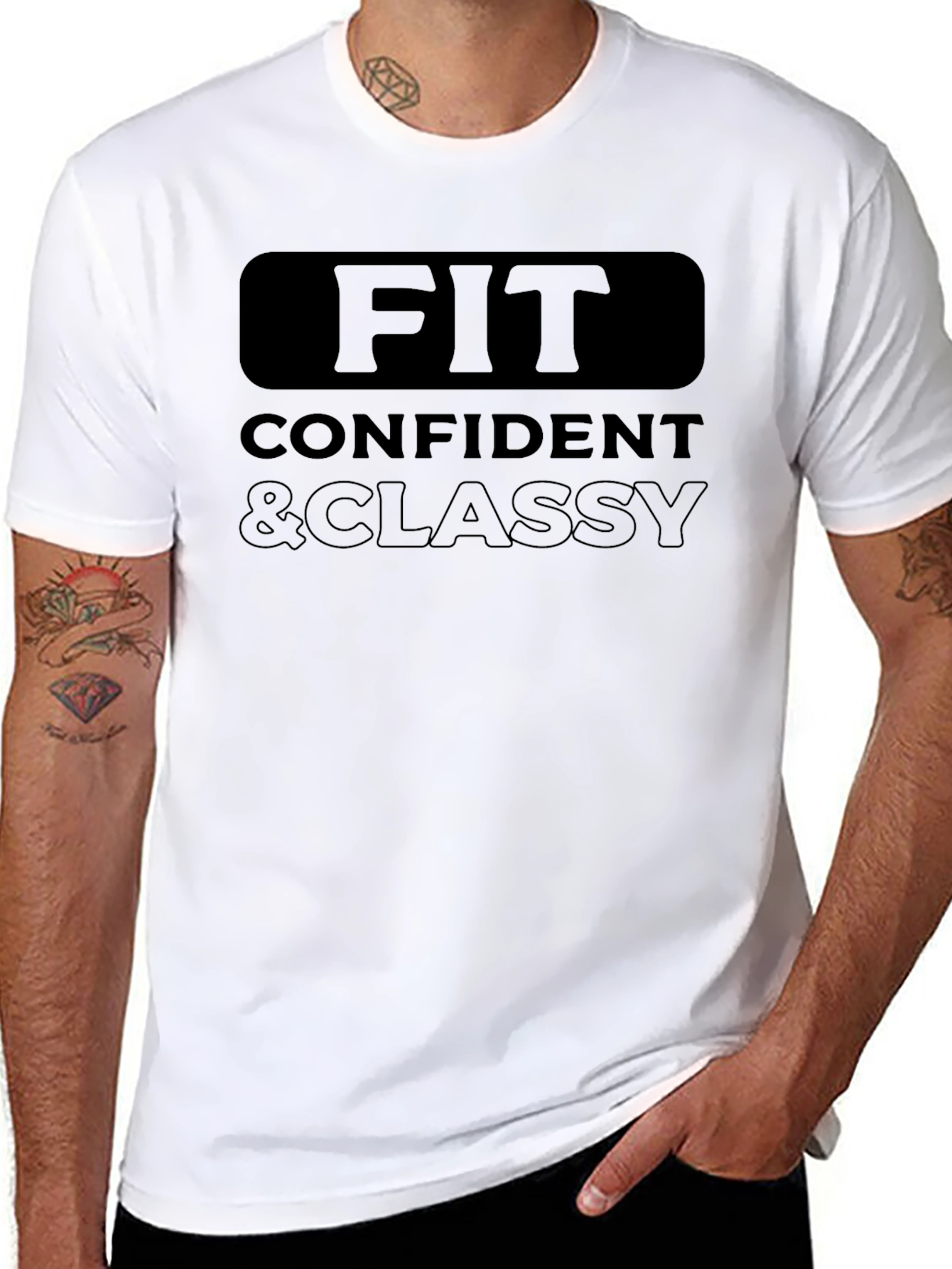 Fit Confident & Classy Graphic T-Shirt