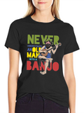 Never Underestimate Old Man Banjo T-Shirt