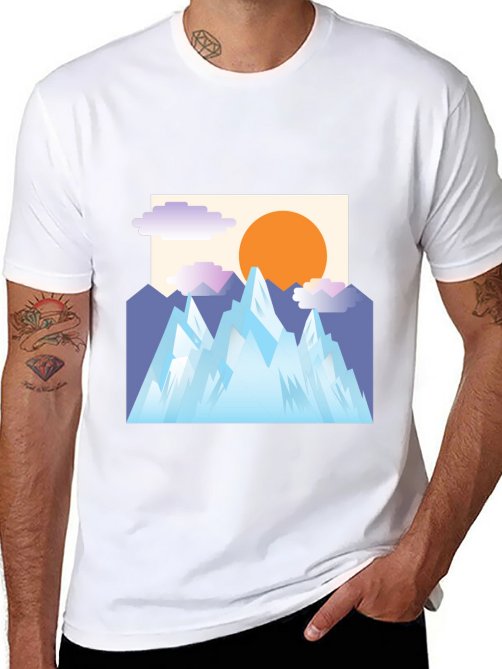 Mountain Vista Black Tee - Adventure Ready!