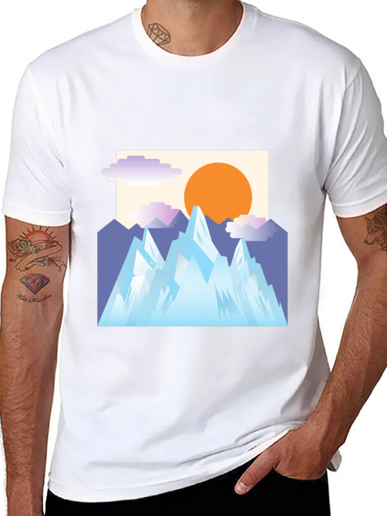 Mountain Vista Black Tee - Adventure Ready!