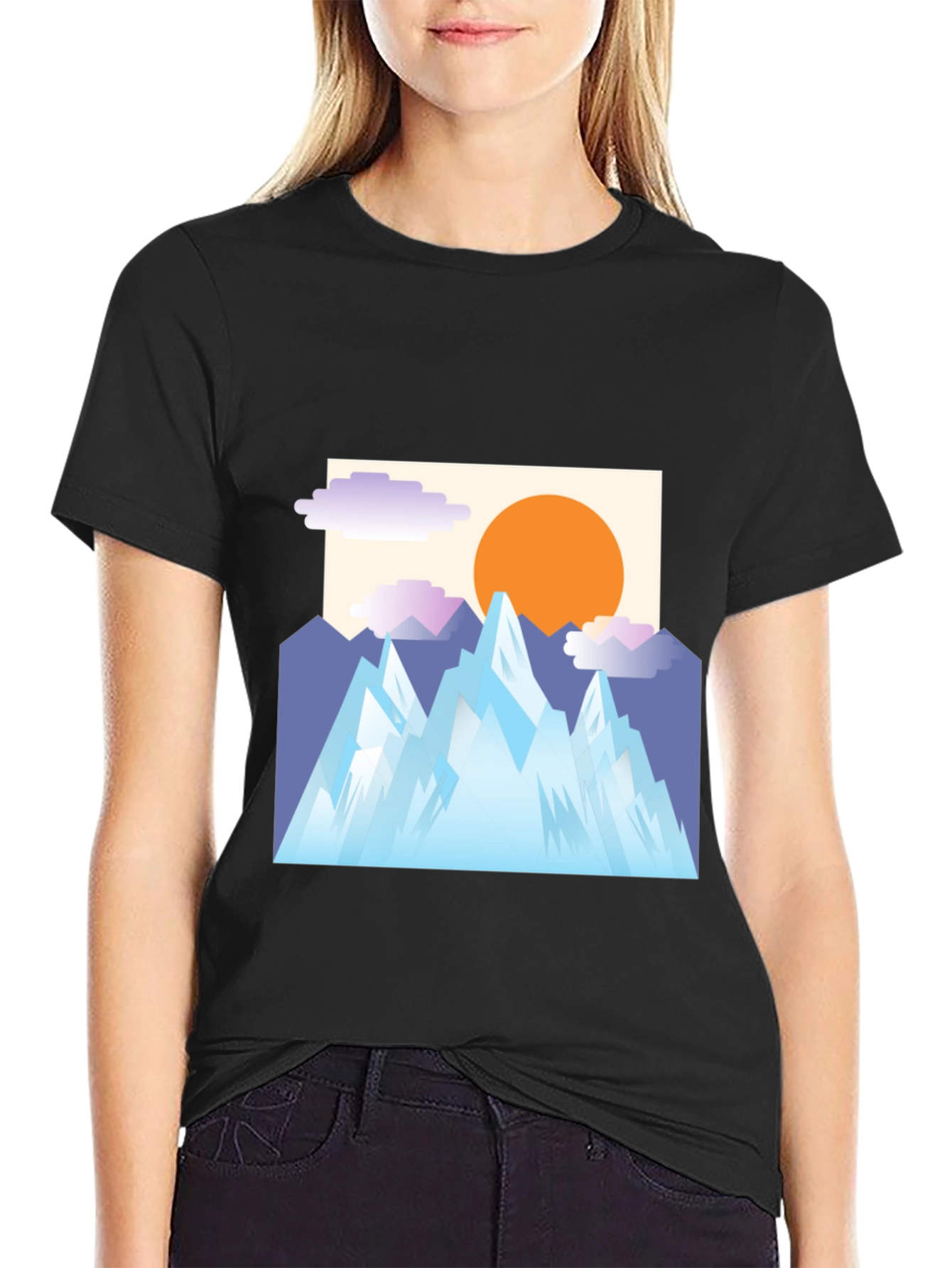 Mountain Vista Black Tee - Adventure Ready!